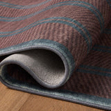 Chris Loves Julia x Loloi Bobby Merlot / Denim Rug - Rug & Weave