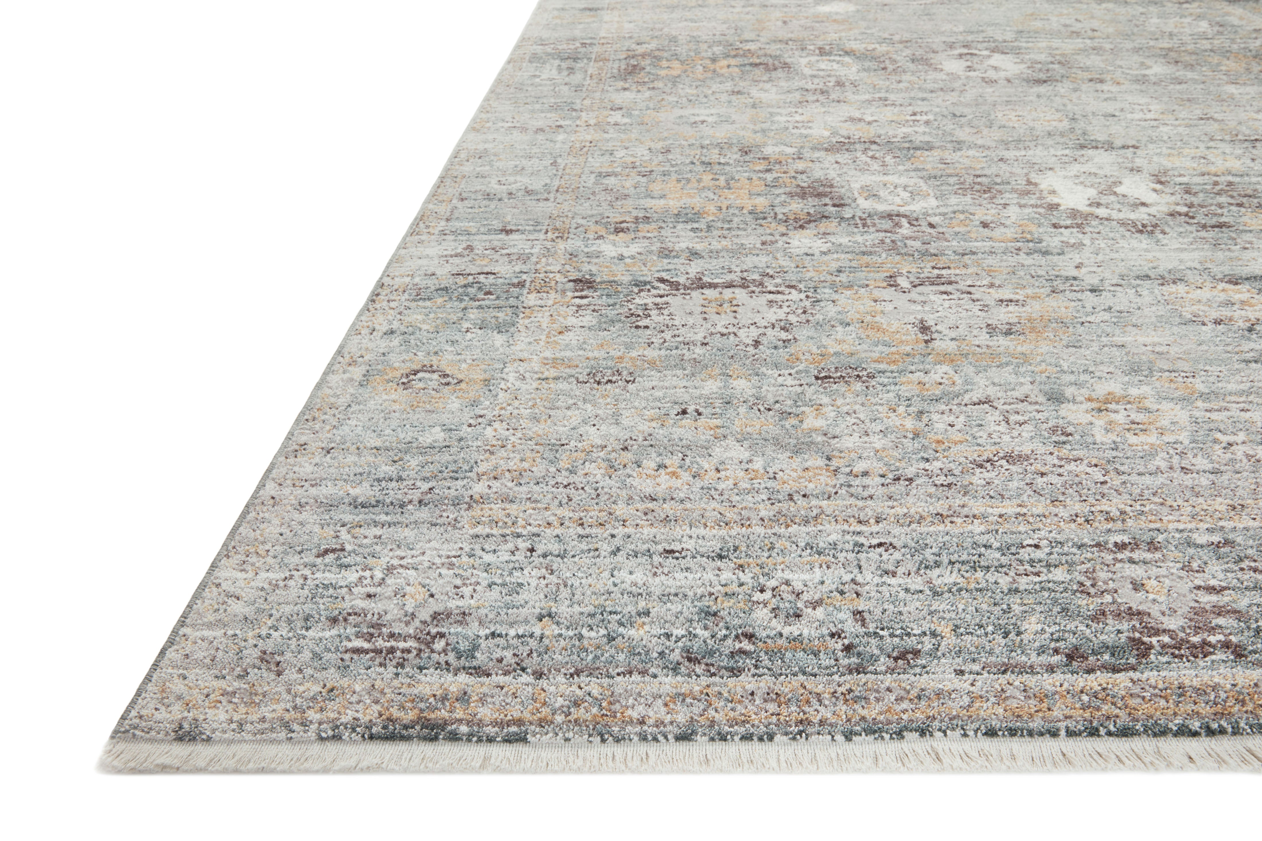 Loloi Bonney Teal / Gold Rug RUGS - synthetic Loloi