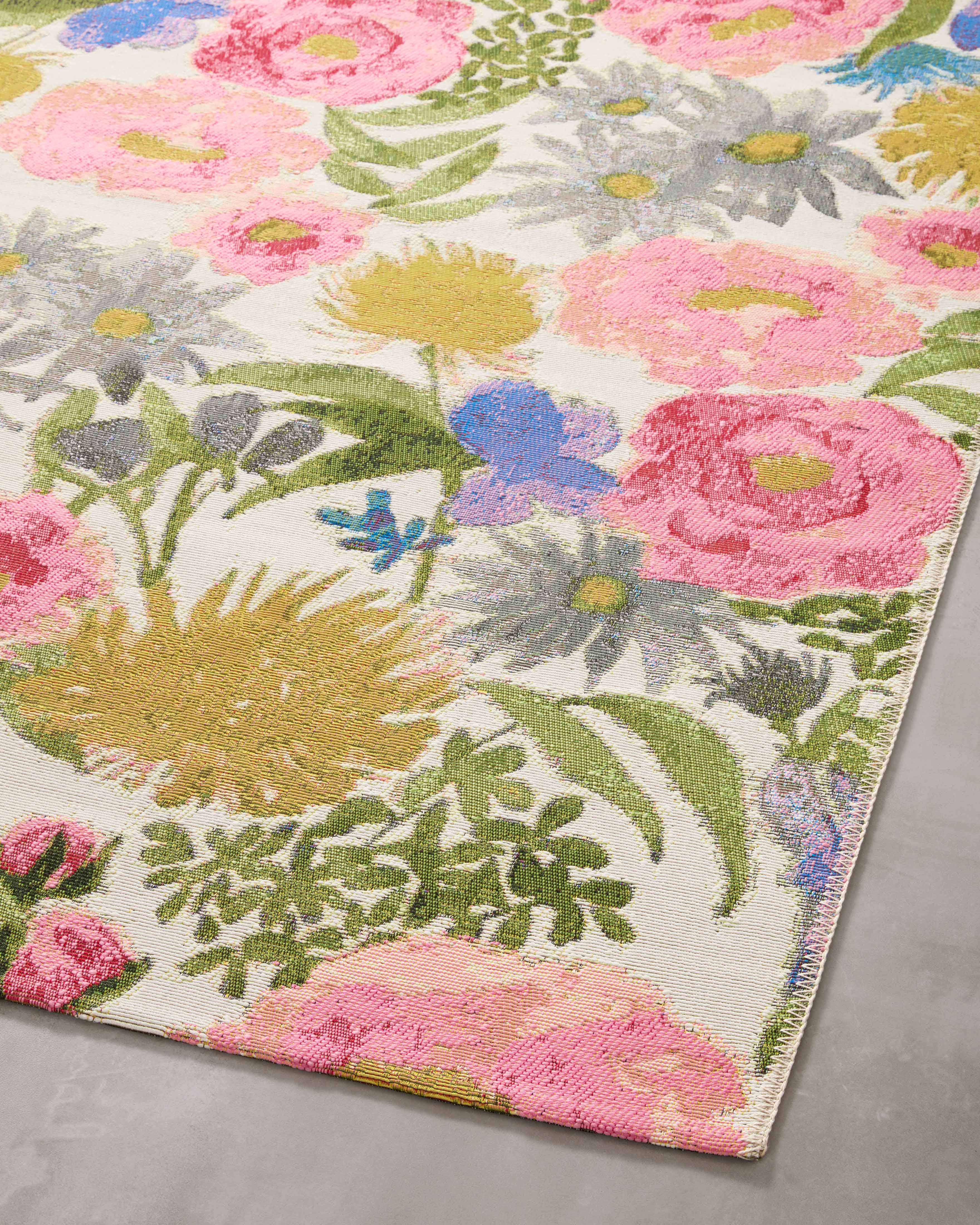 Loloi Botanical Ivory / Multi Rug RUGS - synthetic Loloi