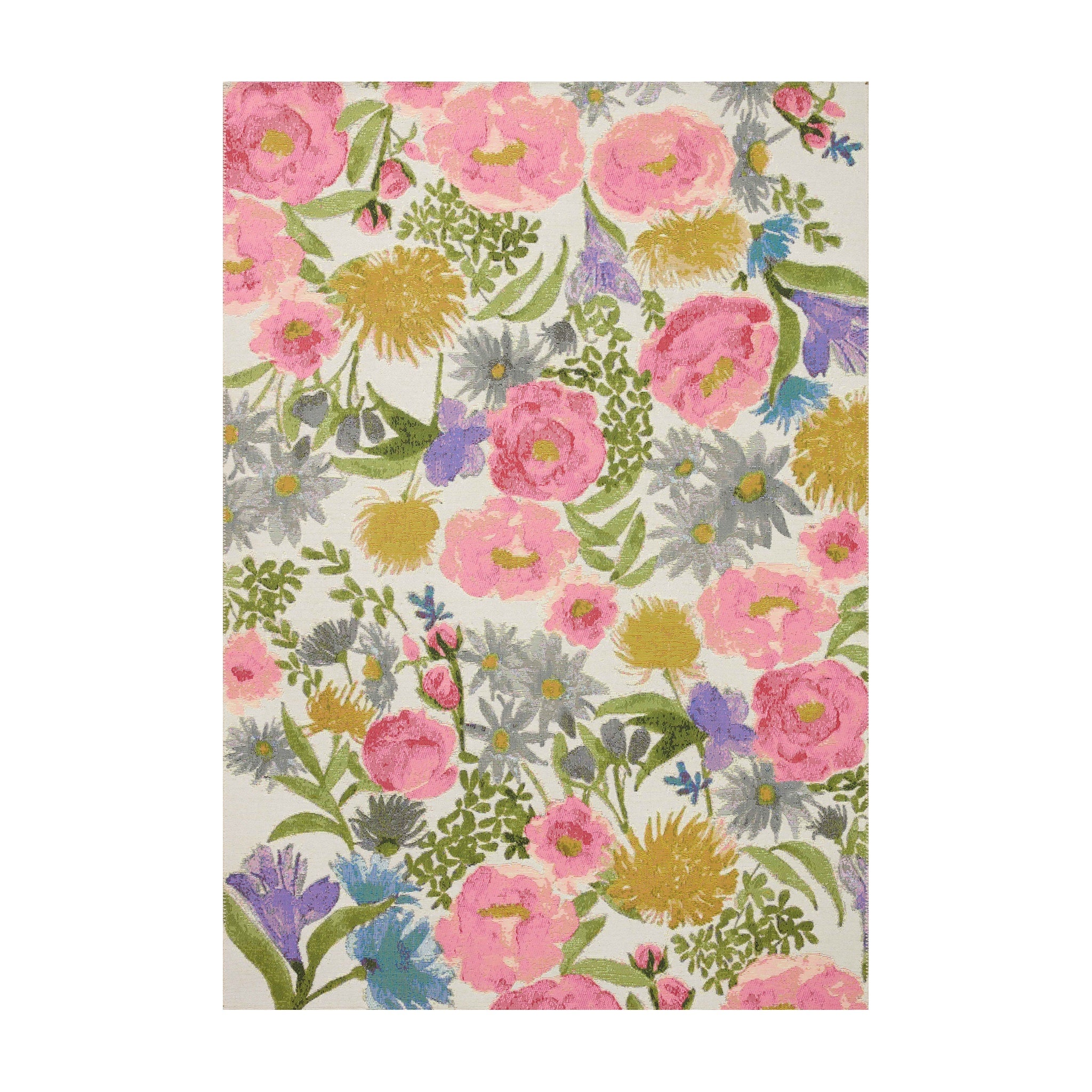 Loloi Botanical Ivory / Multi Rug RUGS - synthetic Loloi 18" x 18"