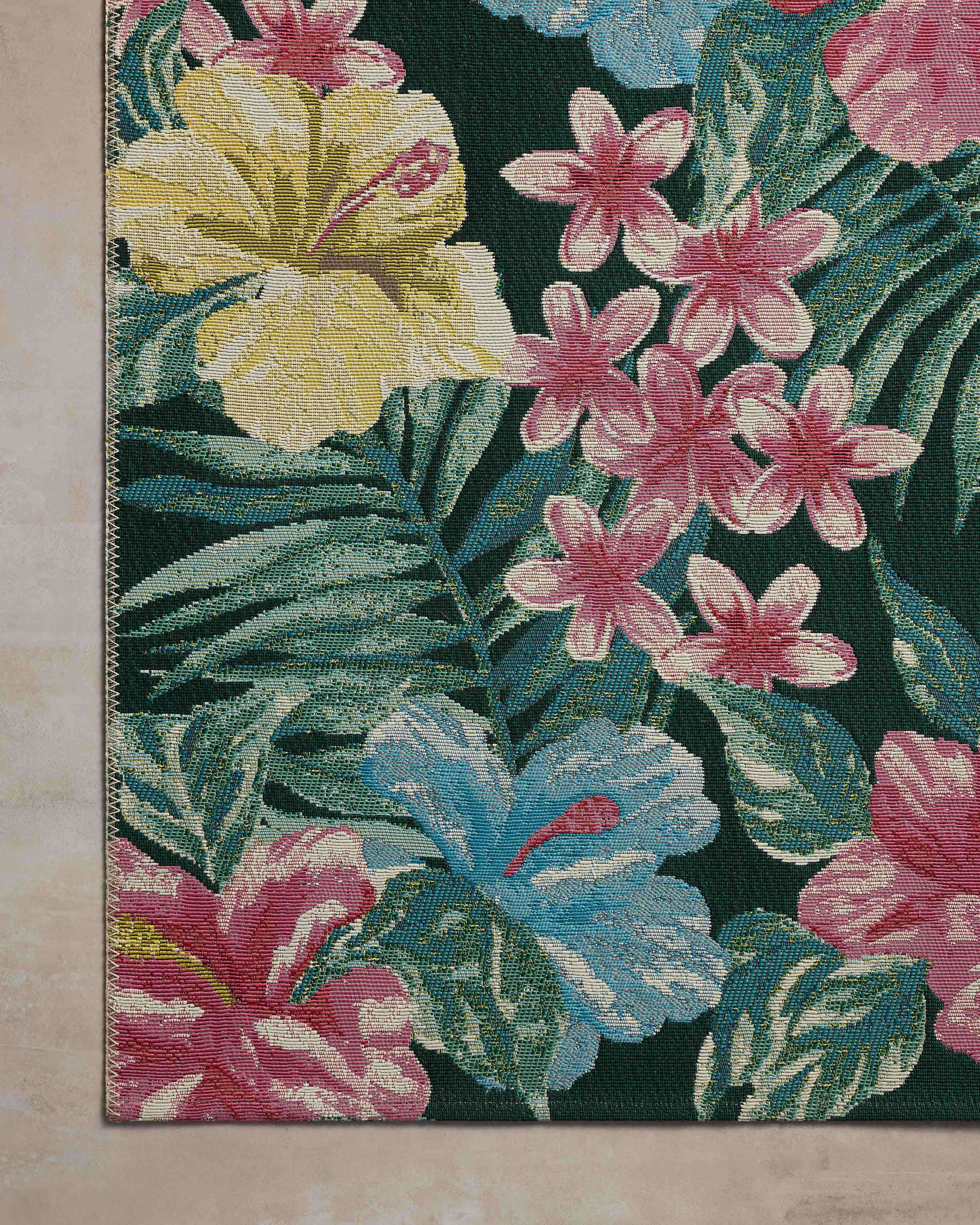 Loloi Botanical Midnight / Multi Rug RUGS - synthetic Loloi