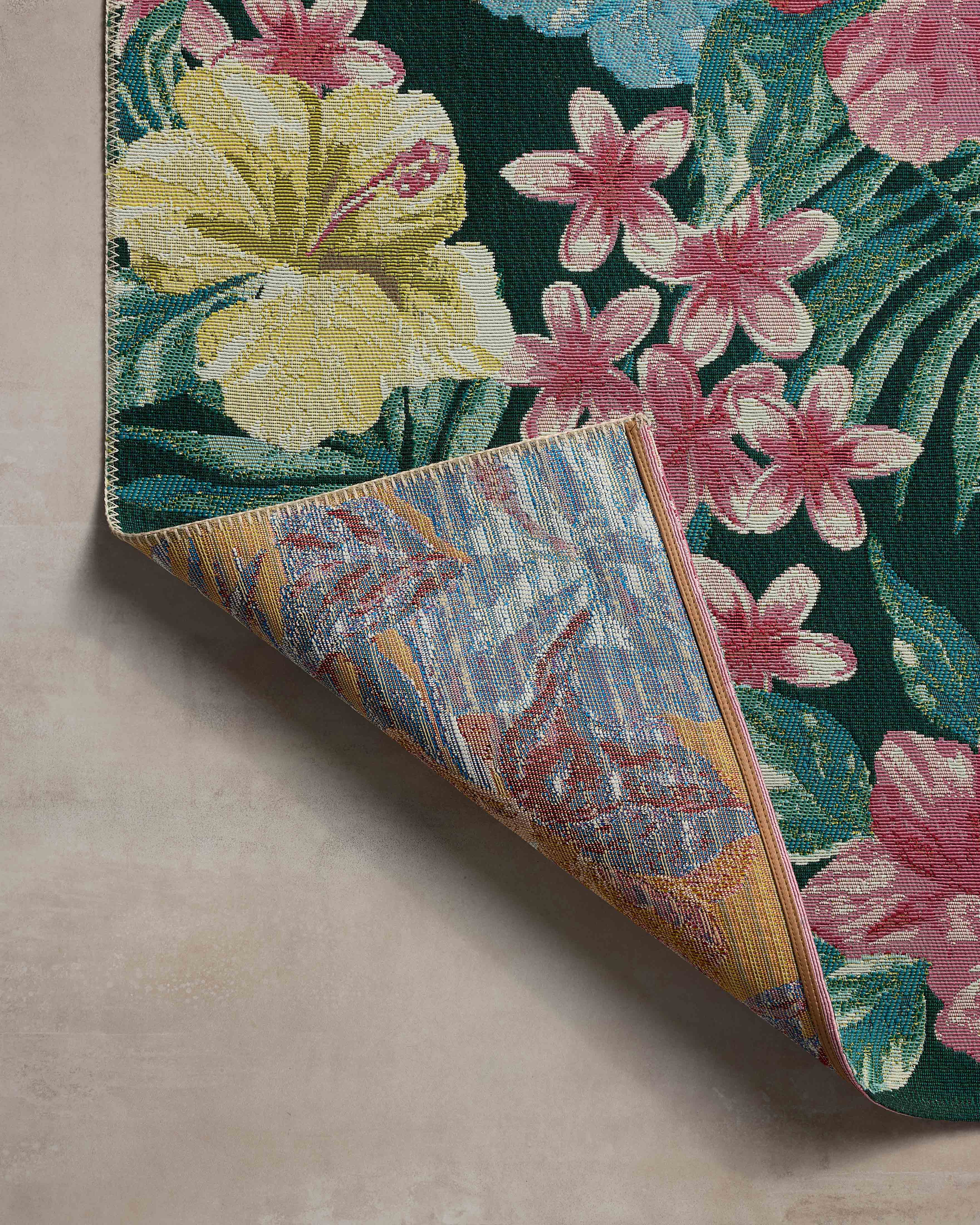 Loloi Botanical Midnight / Multi Rug RUGS - synthetic Loloi