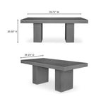Antonius Outdoor Dining Table FURNITURE - outdoor dining table Moe's Furniture