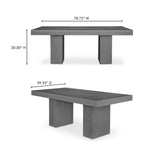 Antonius Outdoor Dining Table FURNITURE - outdoor dining table Moe's Furniture
