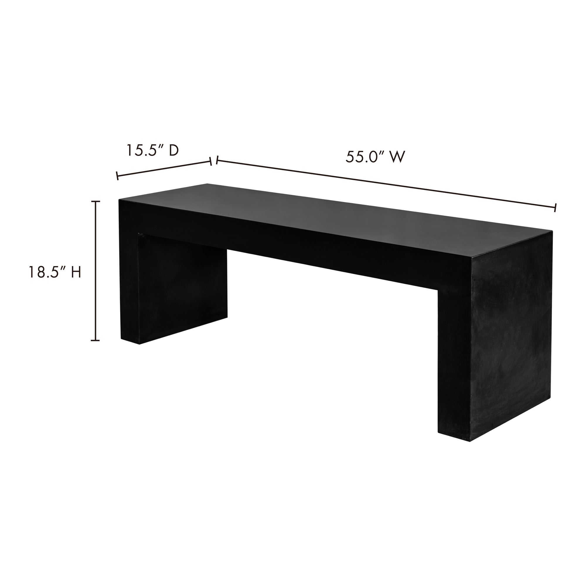 Lazarus Outdoor Bench FURNITURE - outdoor bench Moe's Furniture