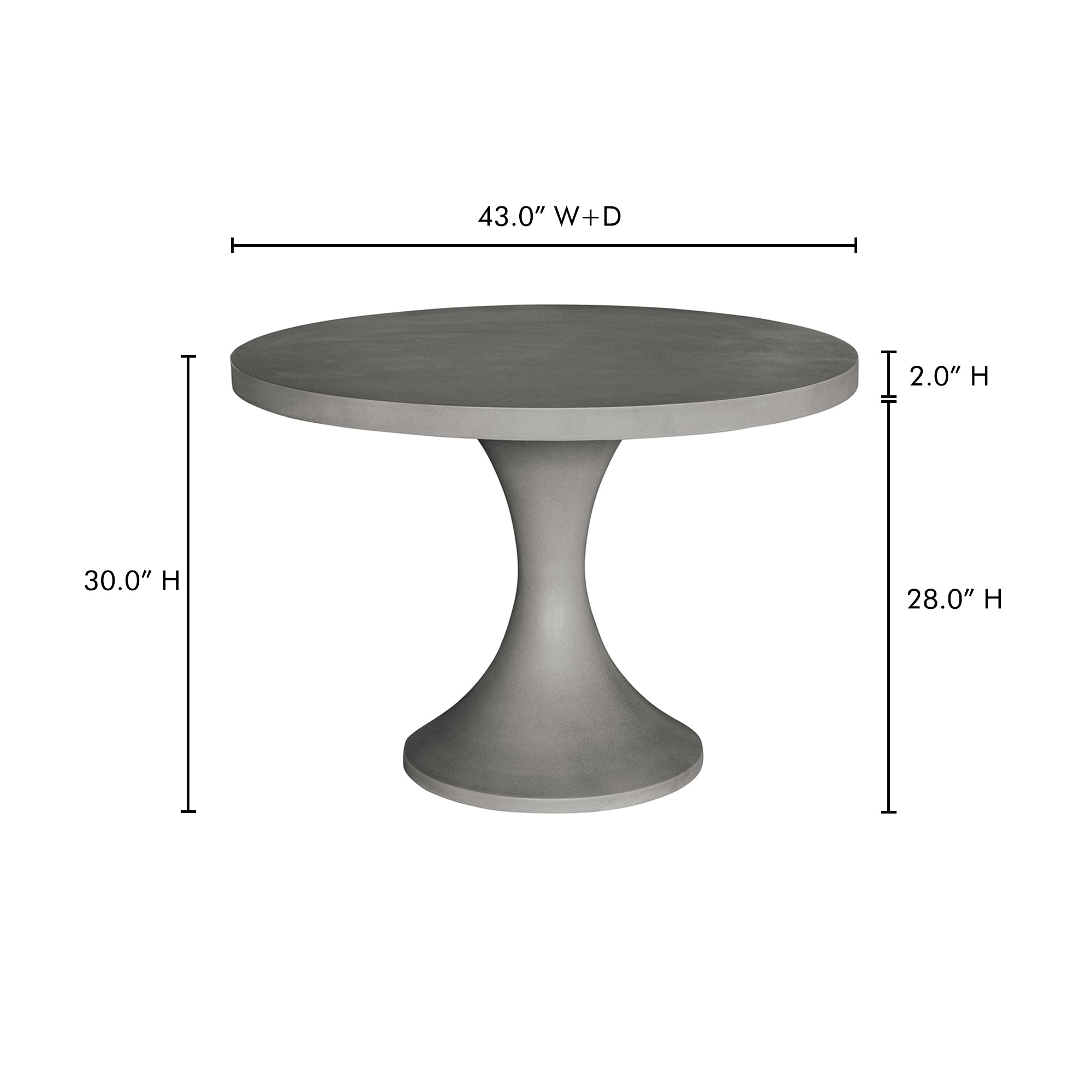 Isadora Outdoor Dining Table FURNITURE - outdoor dining table Moe's Furniture