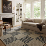 Chris Loves Julia x Loloi Bradley Beige / Midnight Rug 0-RUGS-wool Loloi