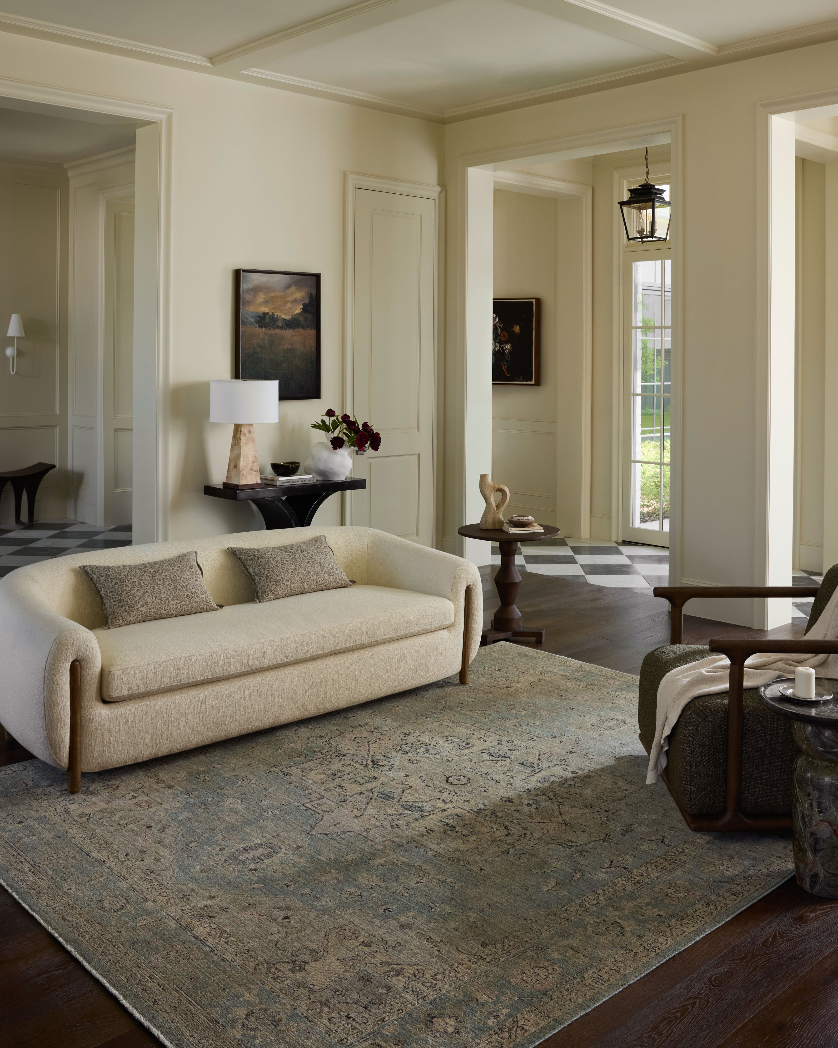 Loloi Briar Sky / Moss Rug RUGS - synthetic Loloi