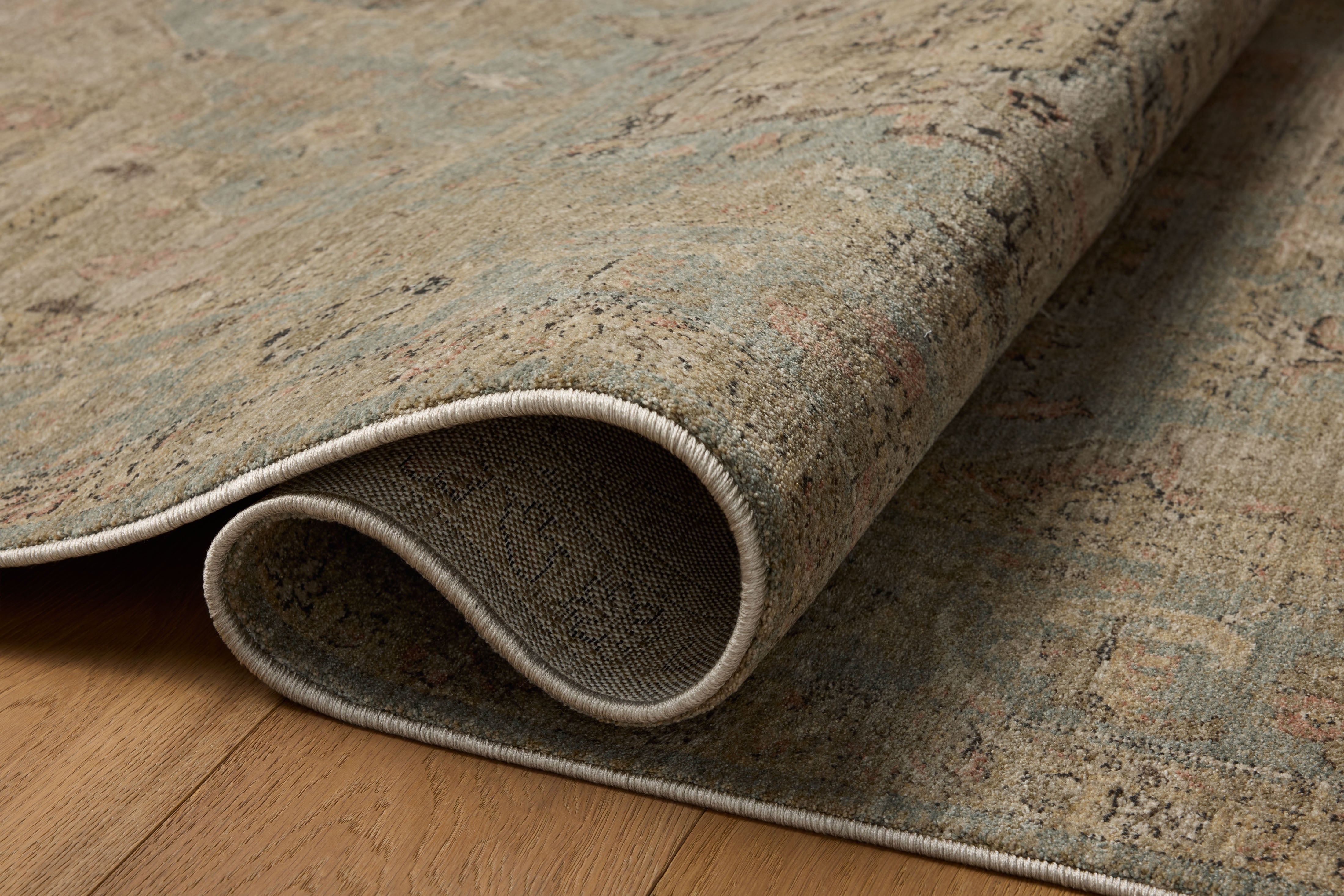 Loloi Briar Sky / Moss Rug RUGS - synthetic Loloi