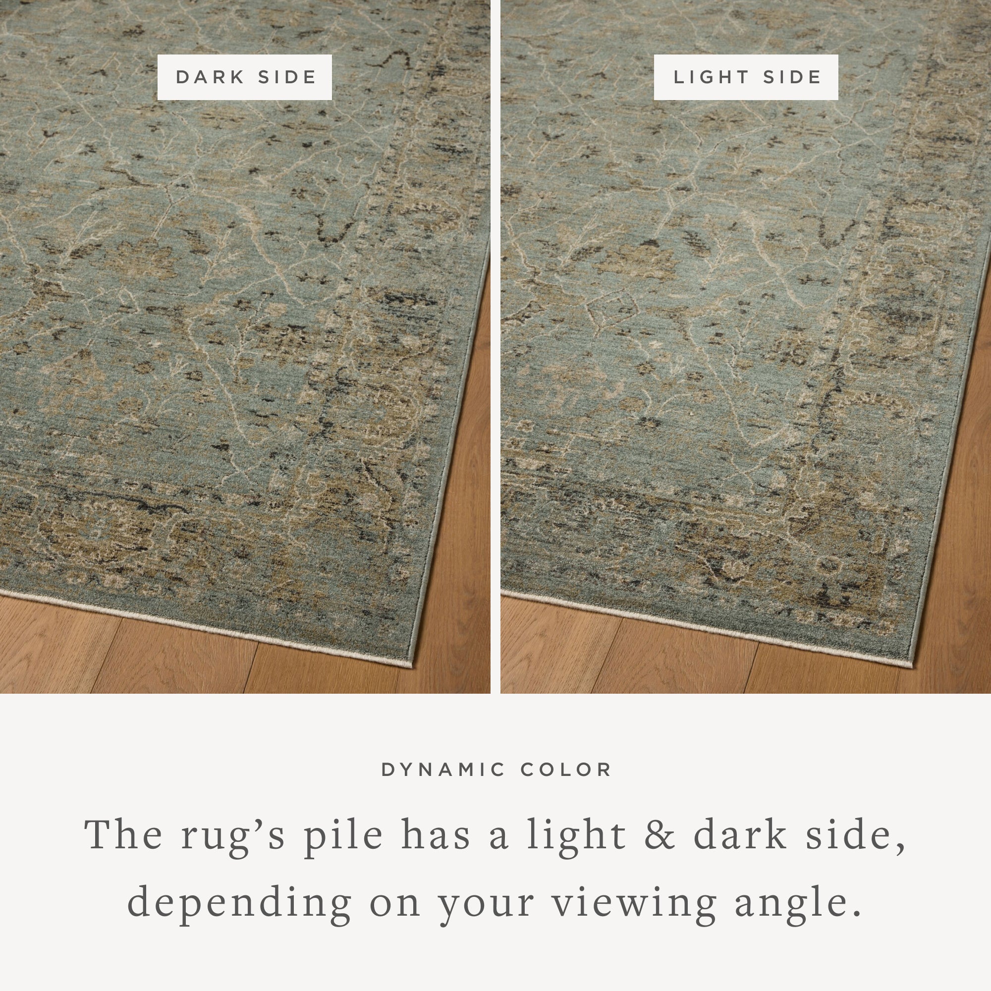 Loloi Briar Aqua / Olive Square Rug RUGS - synthetic Loloi