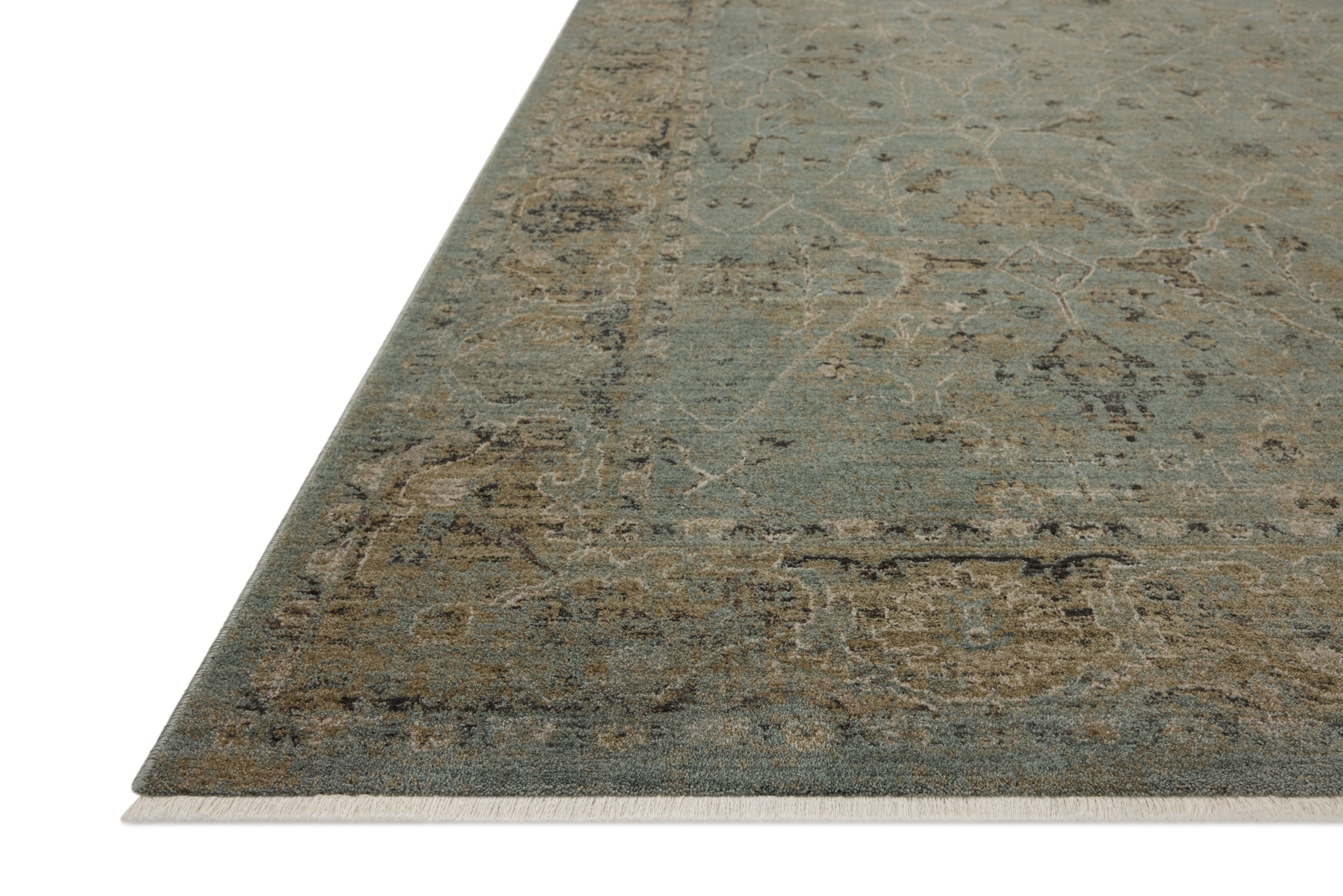 Loloi Briar Aqua / Olive Rug RUGS - synthetic Loloi