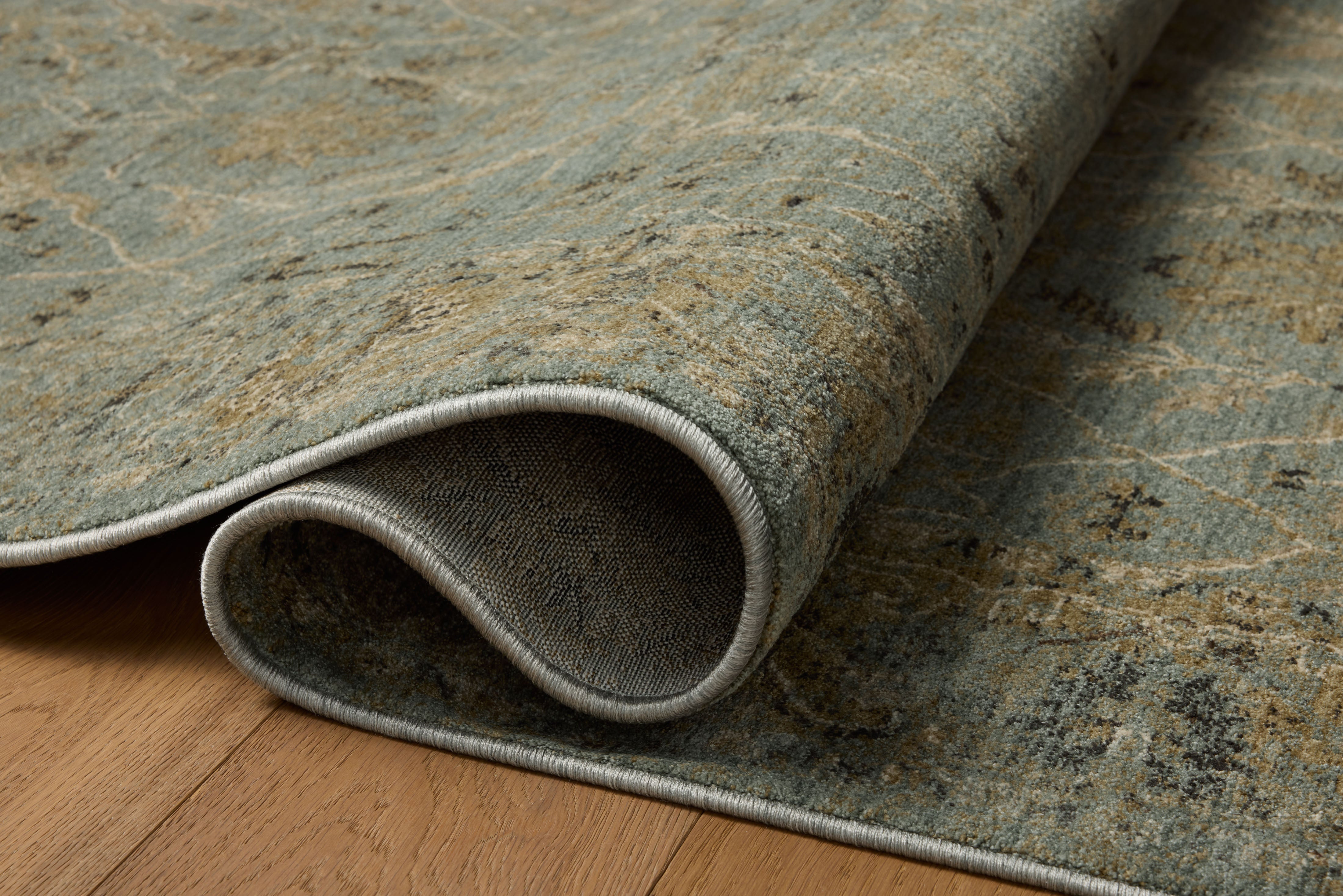 Loloi Briar Aqua / Olive Rug RUGS - synthetic Loloi
