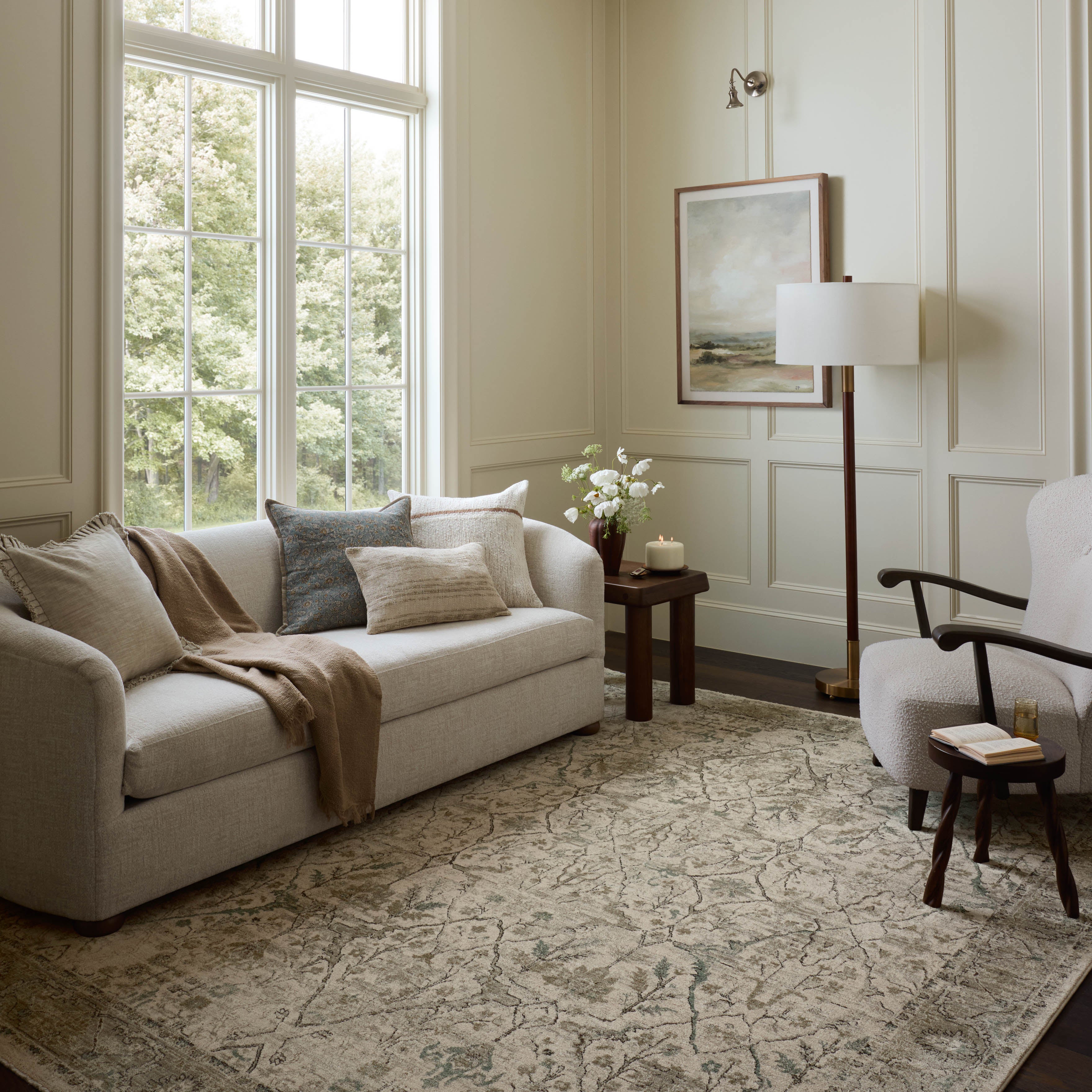 Loloi Briar Ivory / Sage Rug RUGS - synthetic Loloi 18" x 18" sample