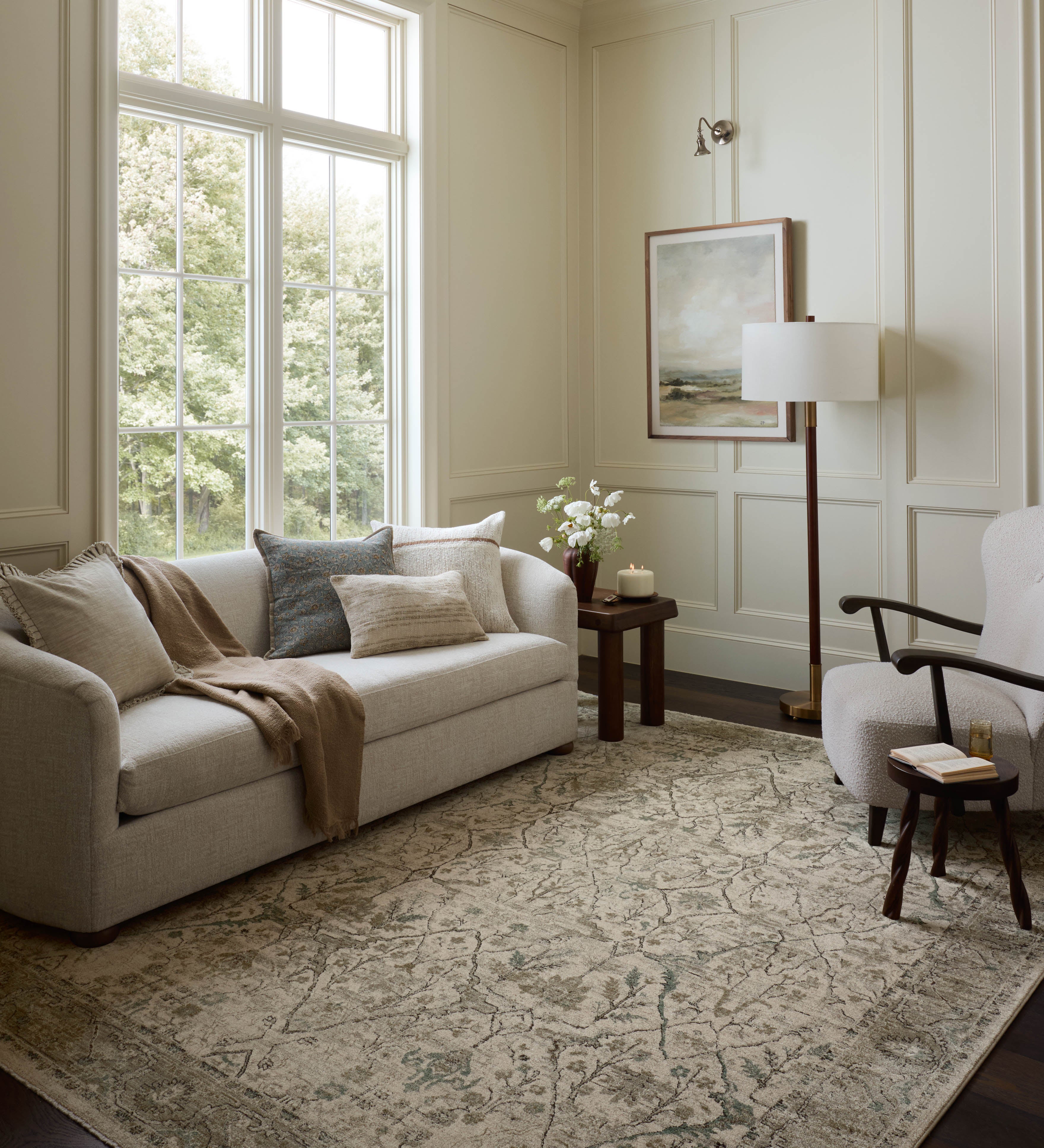 Loloi Briar Ivory / Sage Rug RUGS - synthetic Loloi 18" x 18" sample