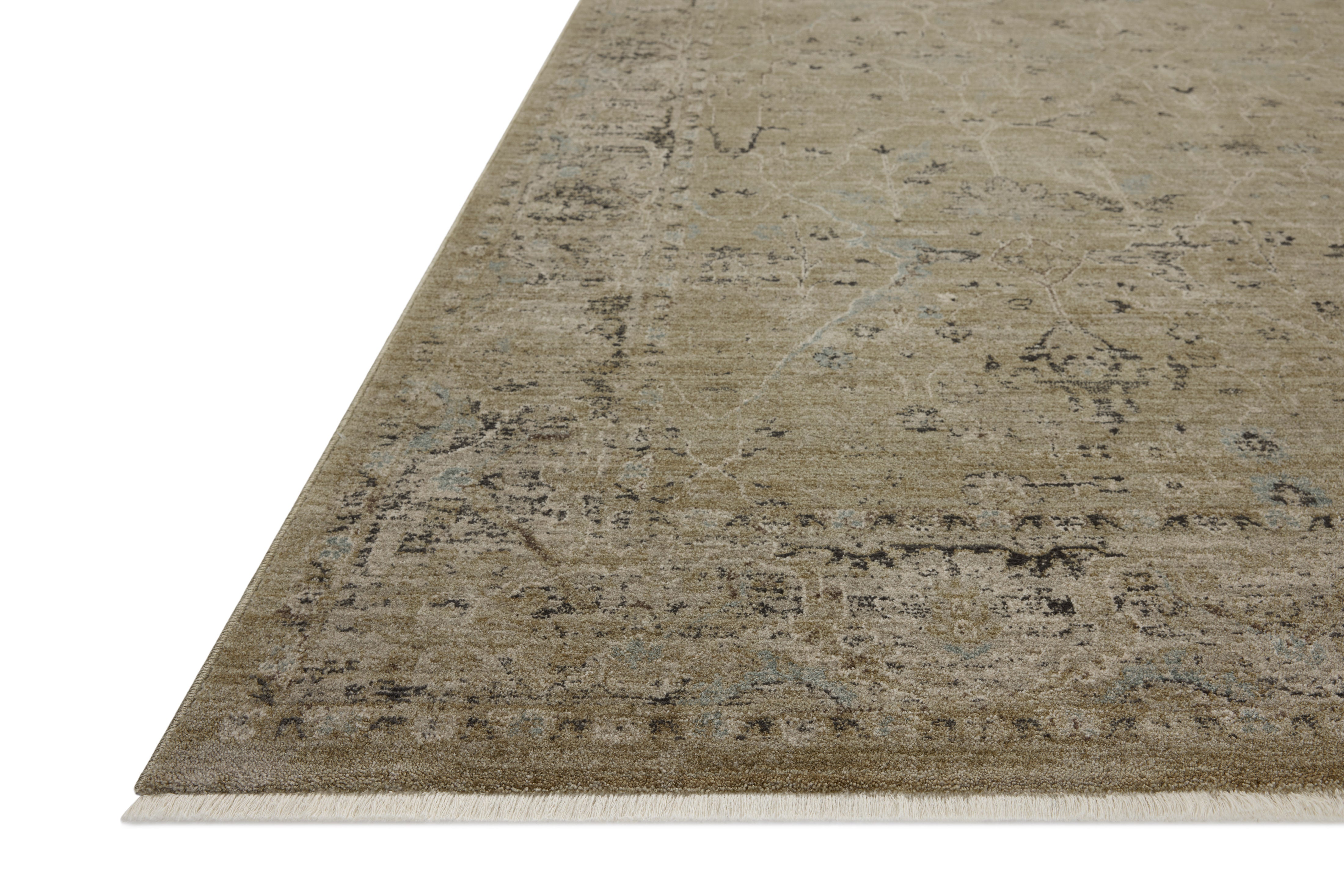 Loloi Briar Olive / Stone Square Rug RUGS - synthetic Loloi