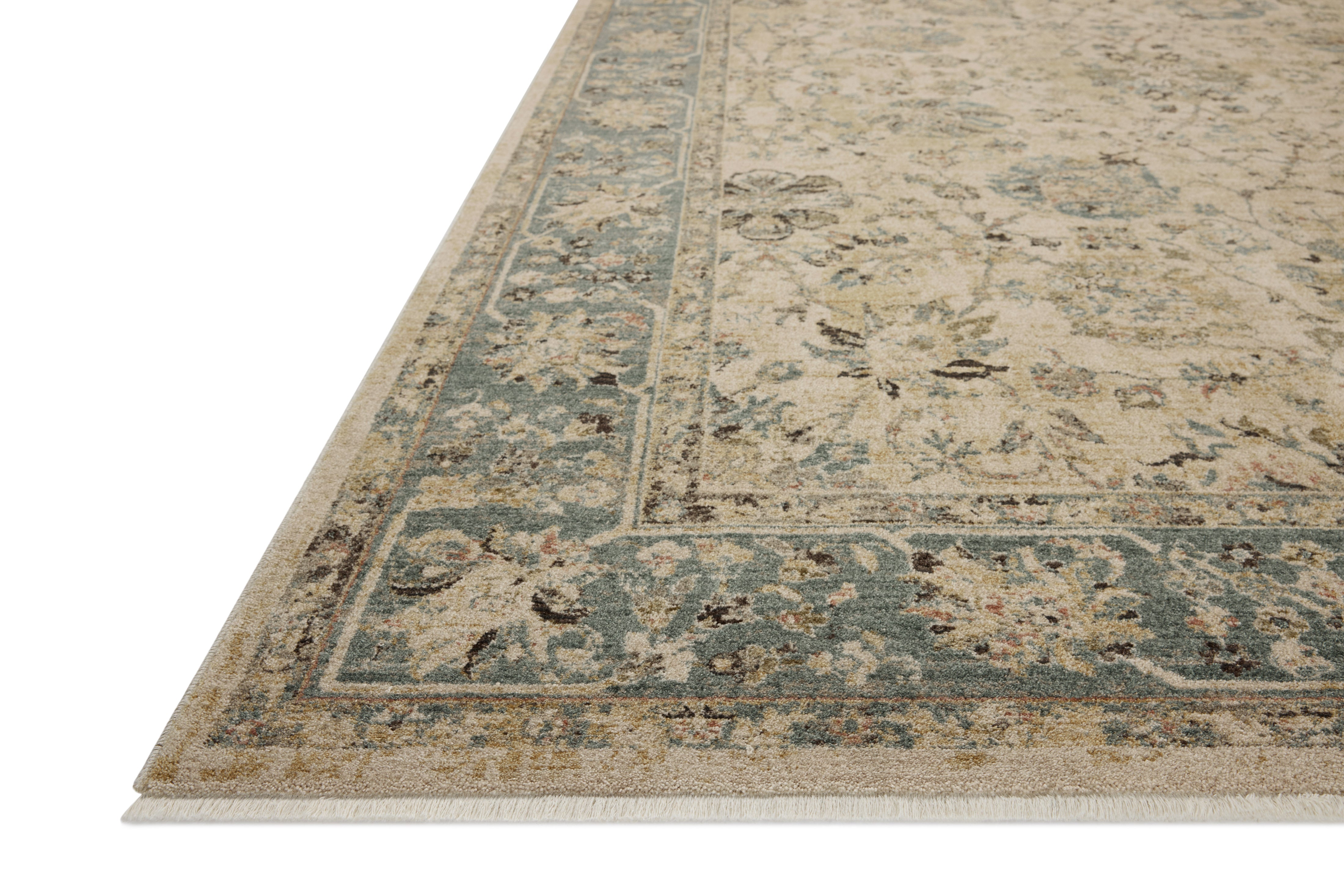 Loloi Briar Ant. Ivory / Blue Rug RUGS - synthetic Loloi