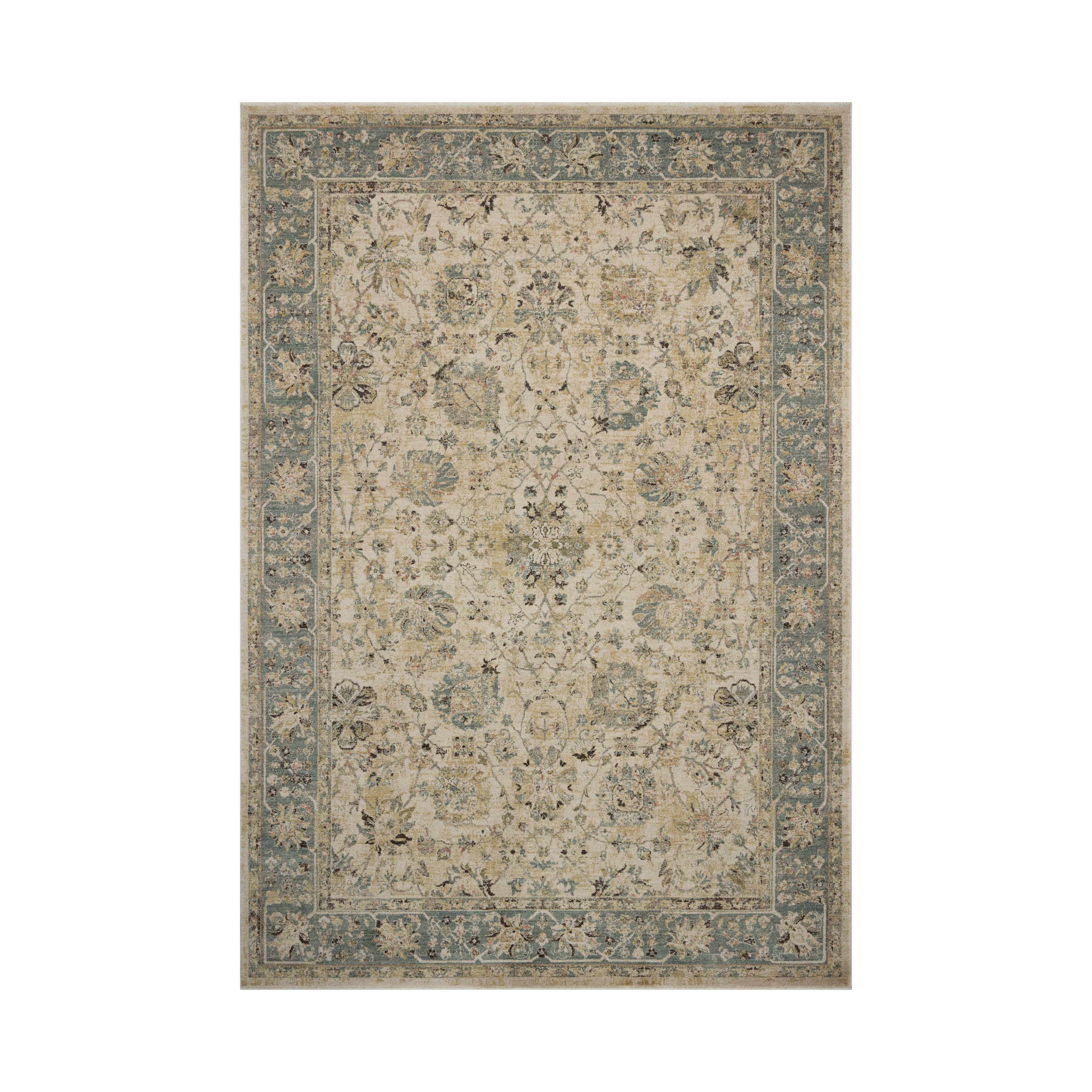 Loloi Briar Ant. Ivory / Blue Rug RUGS - synthetic Loloi 18" x 18" sample