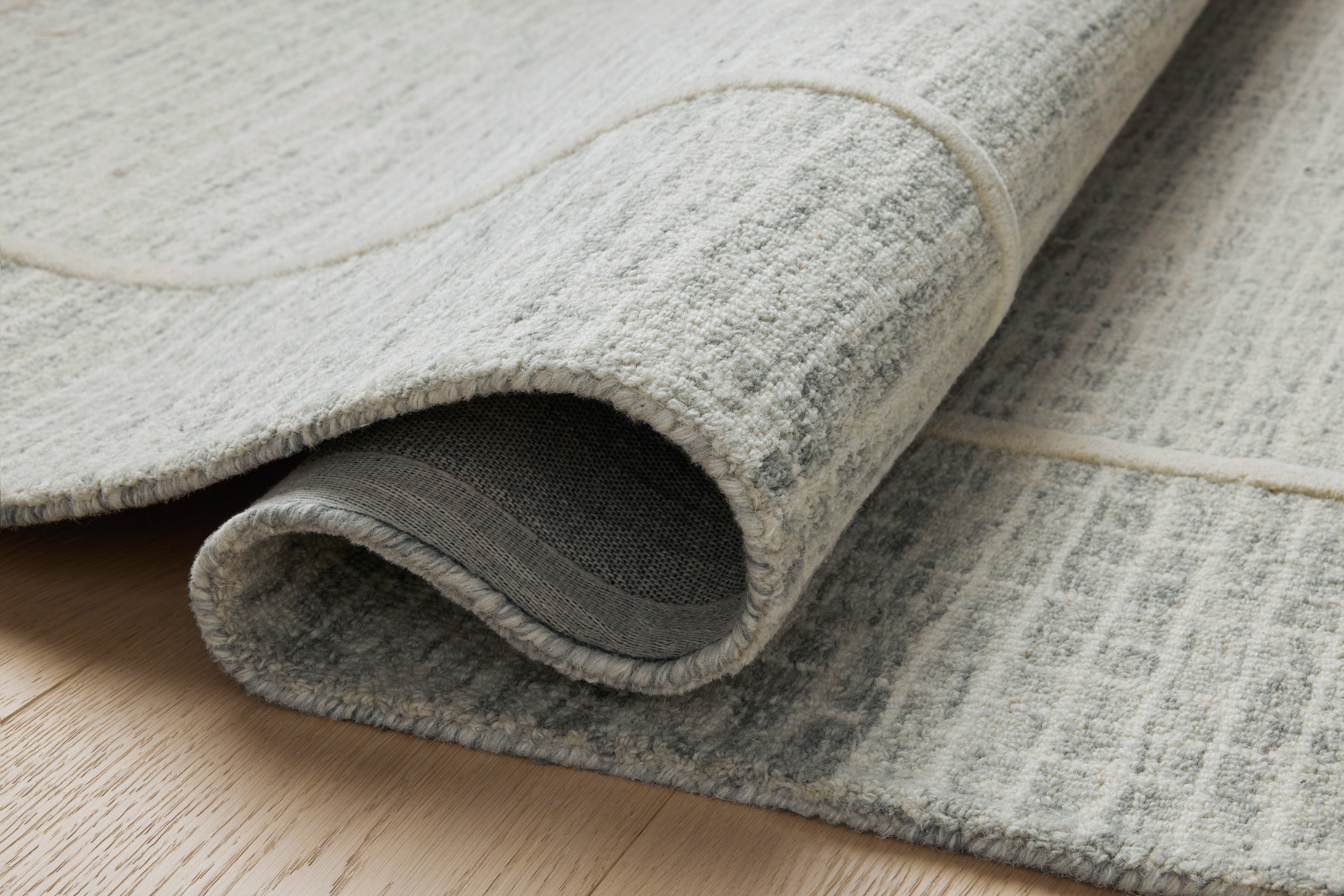 Chris Loves Julia x Loloi Briggs Mist / Ivory Rug 0-RUGS-wool Loloi