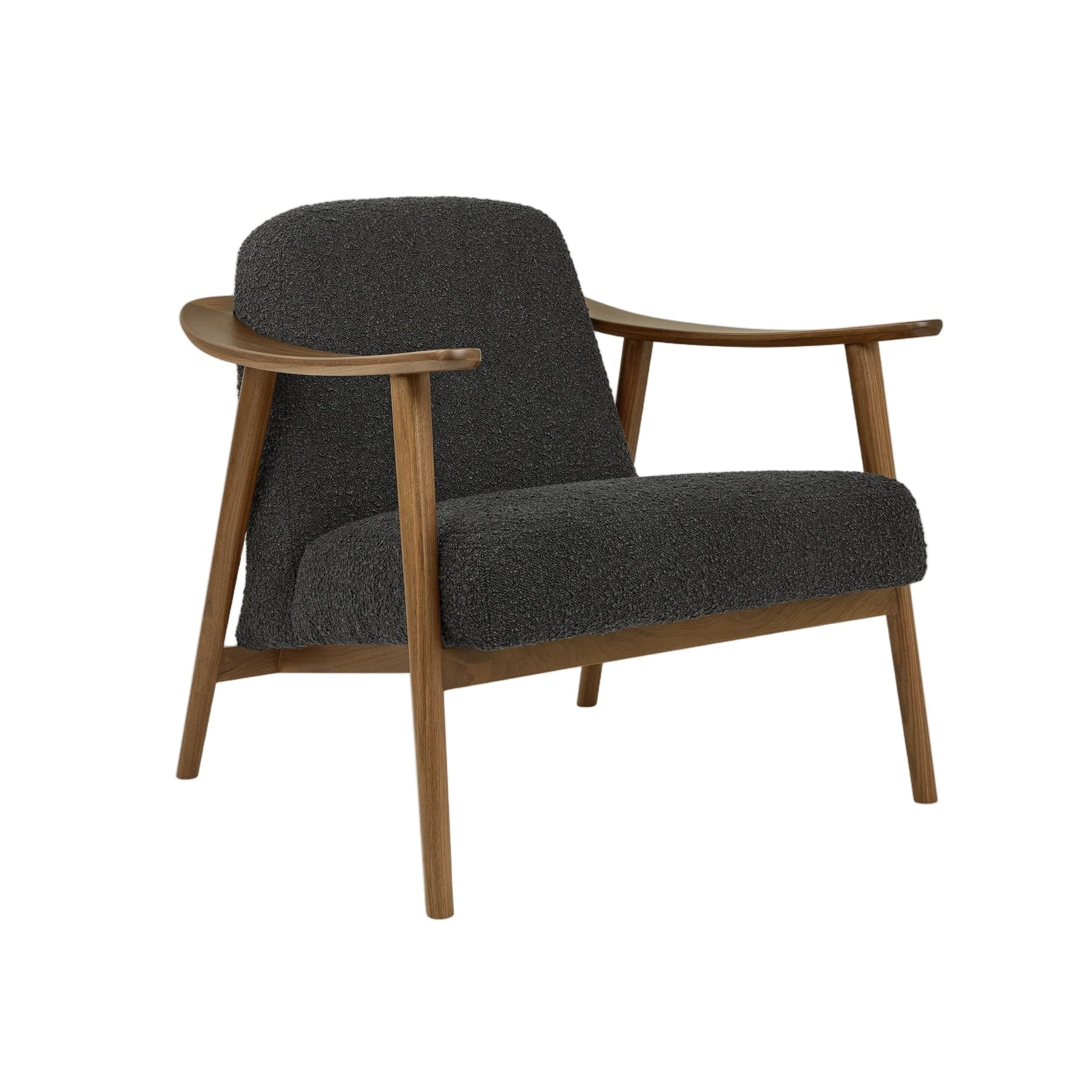 Gus* Modern Baltic Fabric Chair FURNITURE - lounge chair Gus Node Nocturne Walnut