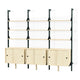 Black Upright/Black Bracket/Blonde Wood