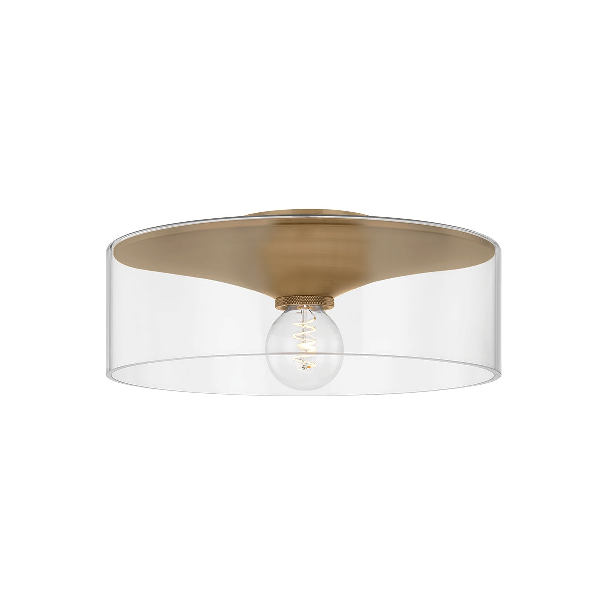 Killian Flush Mount LIGHTING - Flush Mount Hudson Valley Lighting Patina Brass