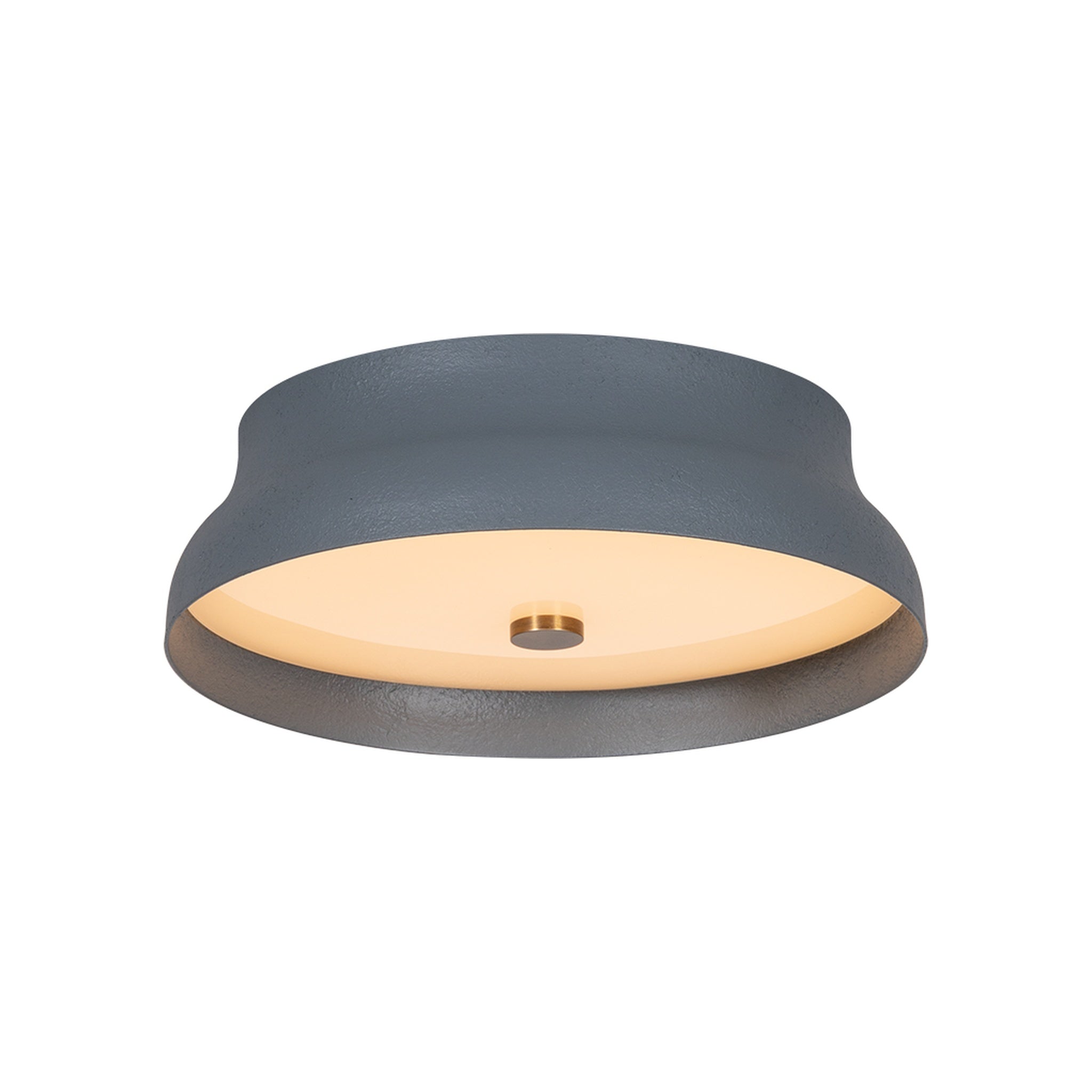 Shore Flush Mount LIGHTING - flush mount Hudson Valley Lighting Patina Brass / Slate Gesso Small