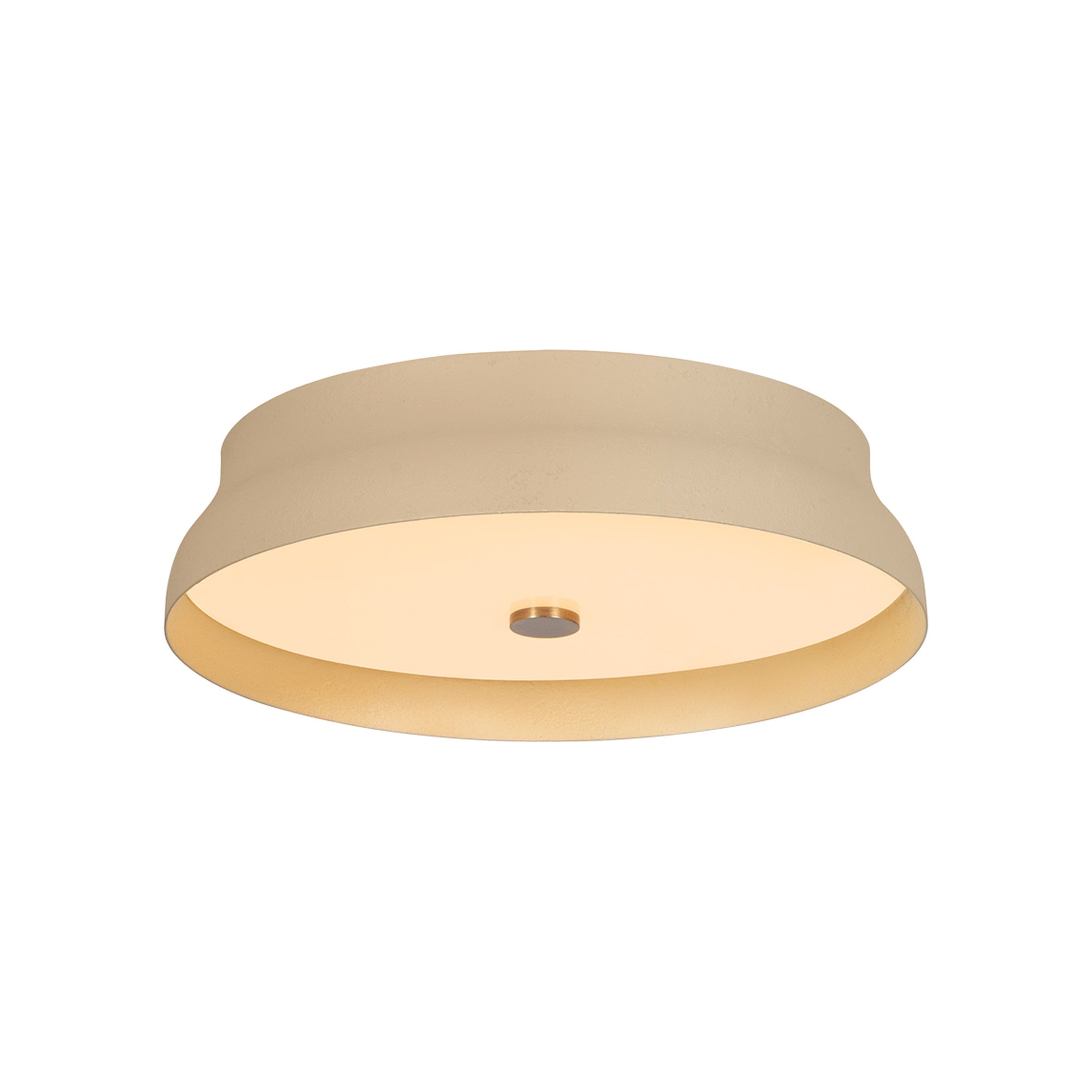 Shore Flush Mount LIGHTING - flush mount Hudson Valley Lighting Patina Brass / Cream Gesso Large