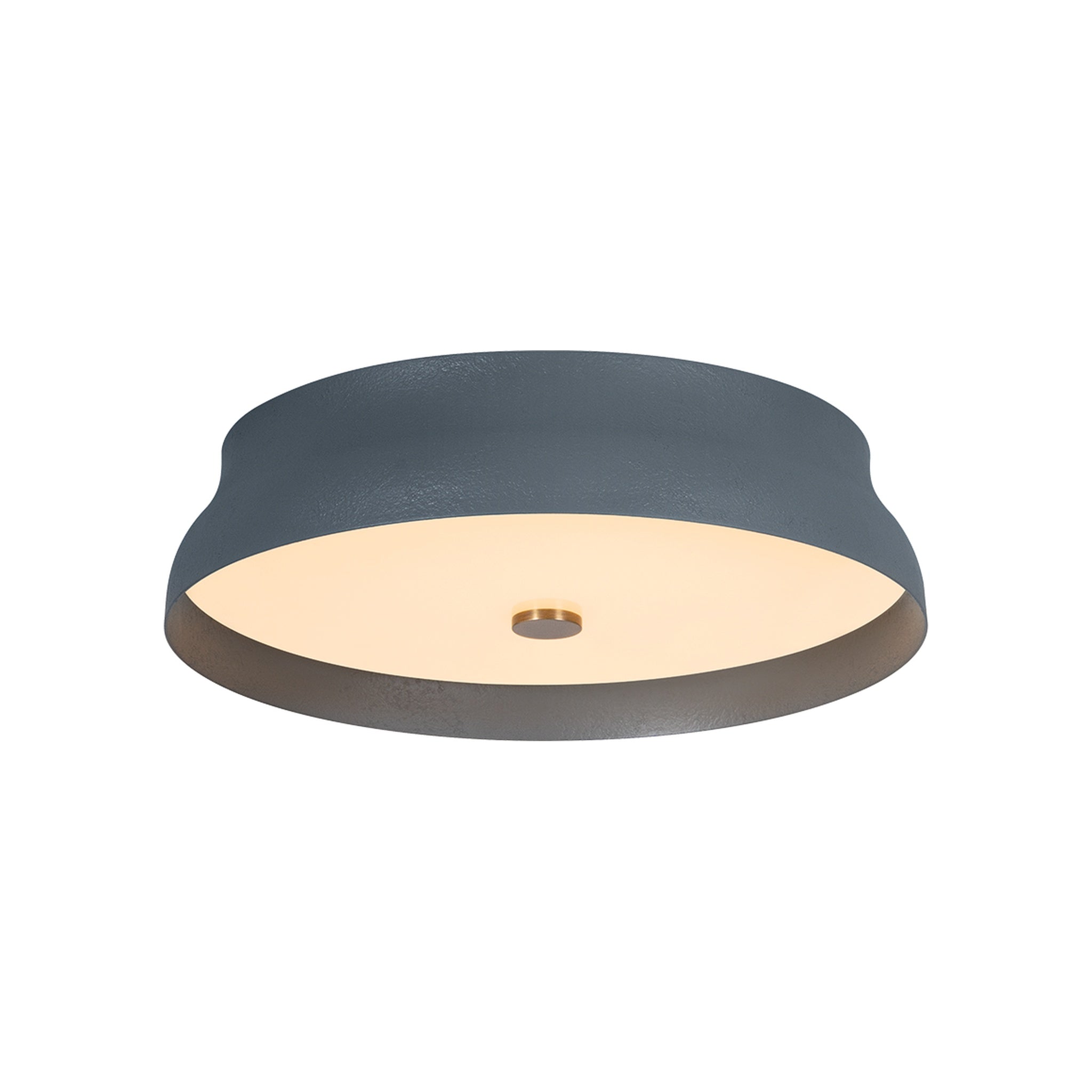 Shore Flush Mount LIGHTING - flush mount Hudson Valley Lighting Patina Brass / Slate Gesso Large