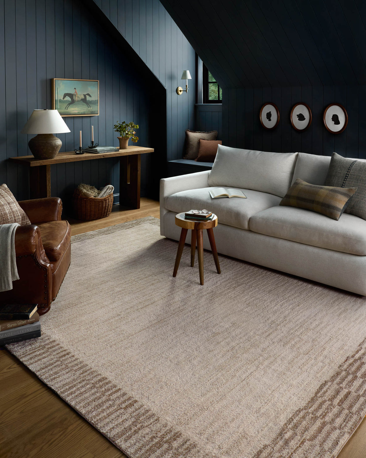 Chris Loves Julia x Loloi Calvin Ivory / Pebble Rug RUGS - synthetic Loloi