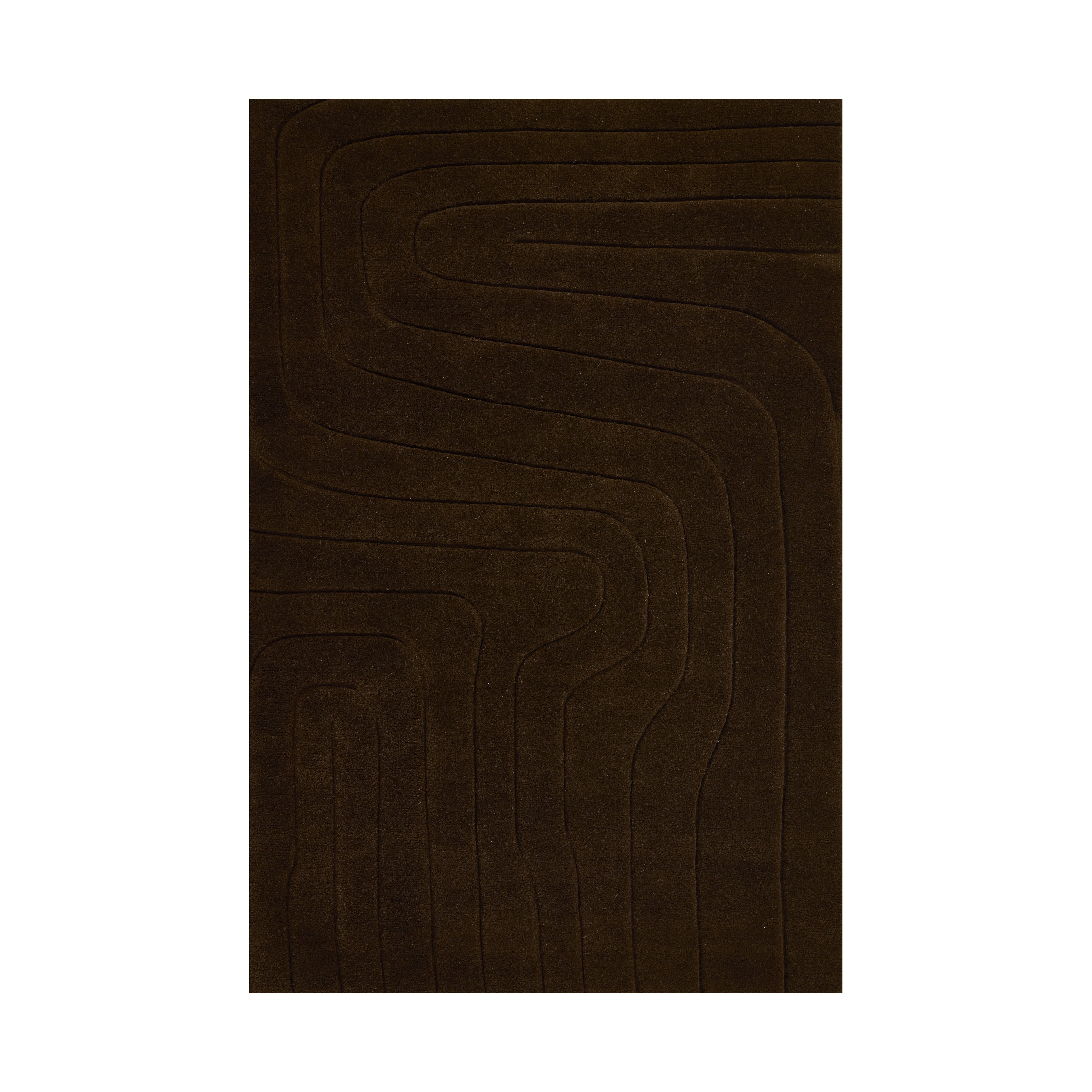 Cayden Curve Hand Tufted Rug RUGS - wool Momeni Brown 2'6" x 8' Runner