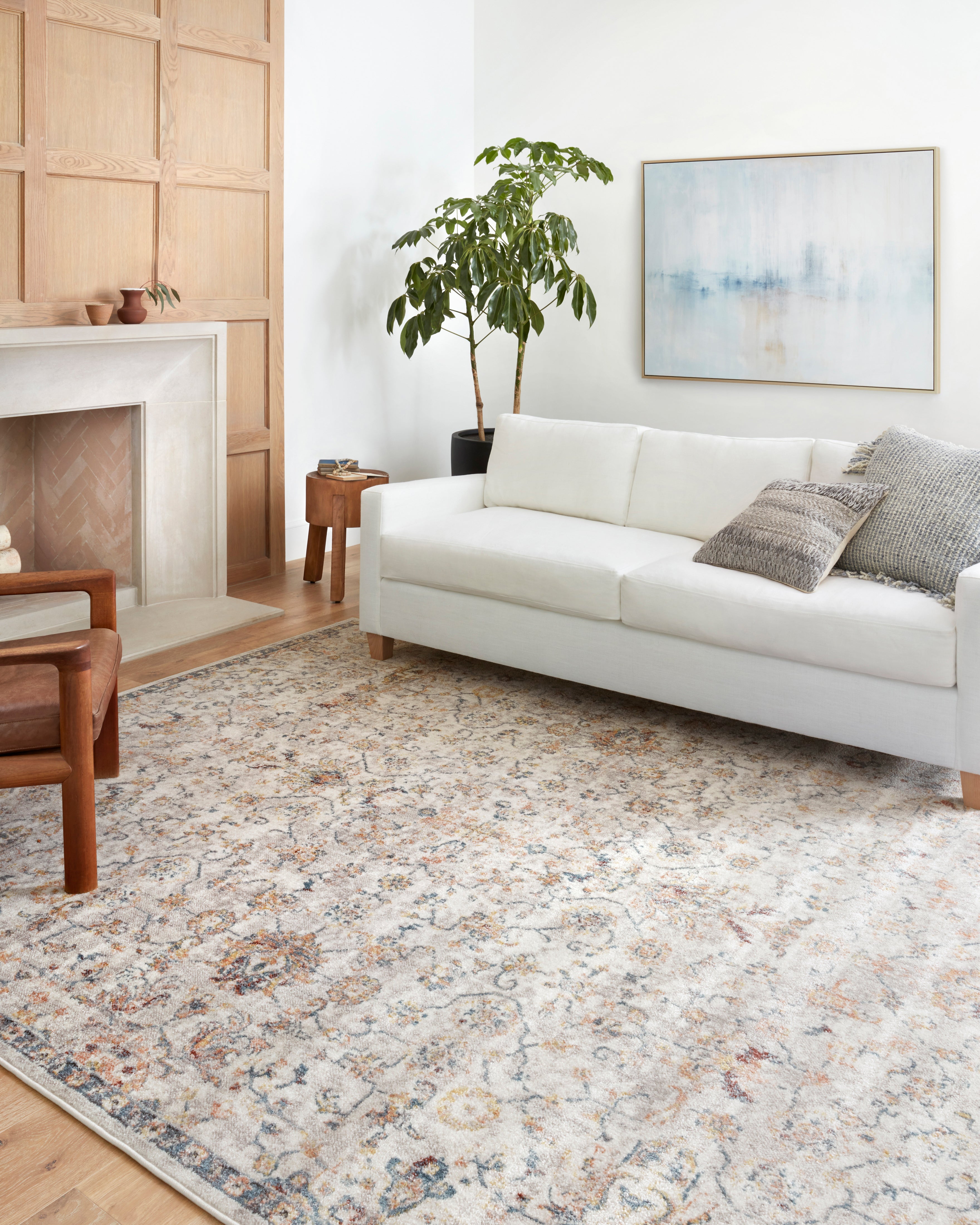 Loloi Cassandra Dove / Navy Rug Loloi