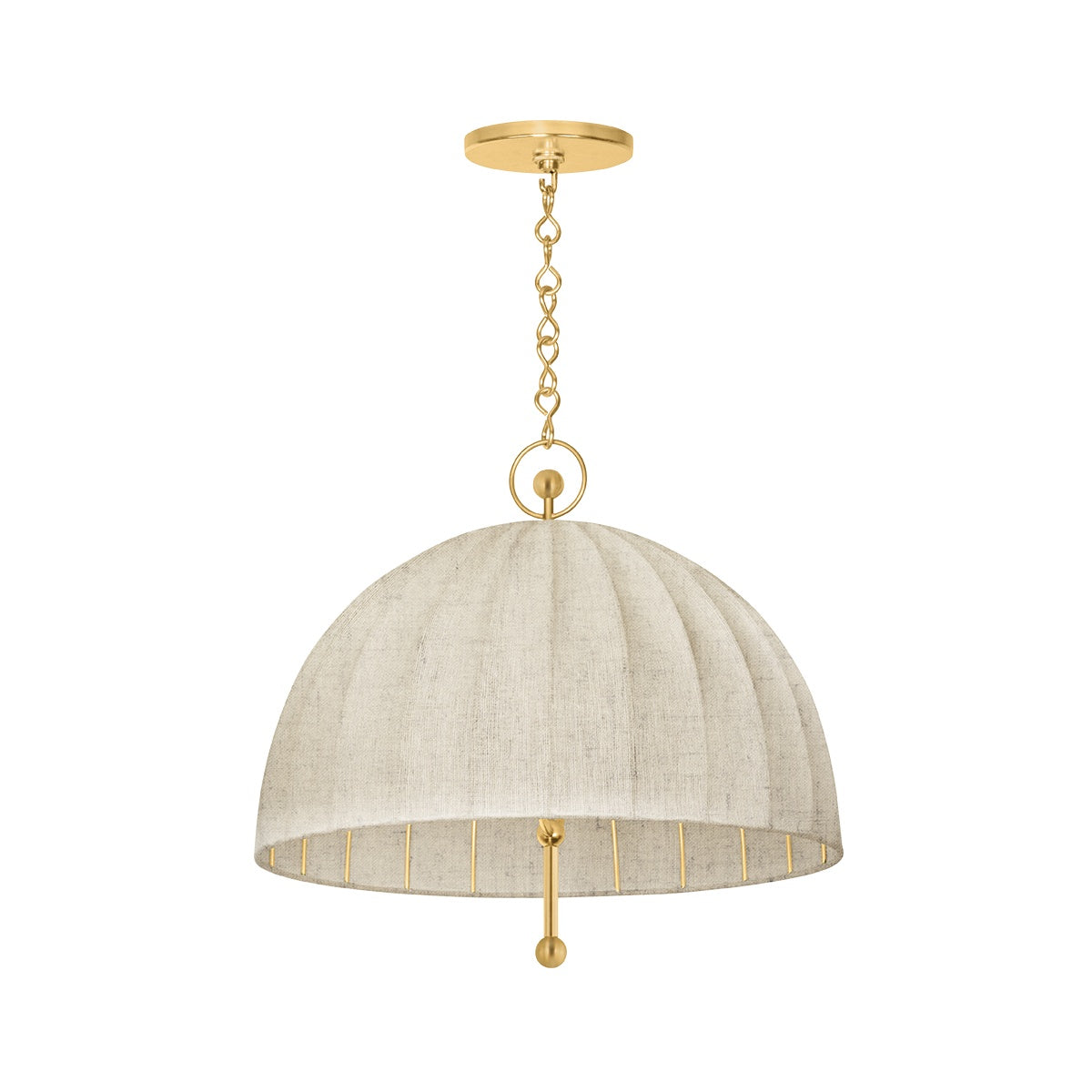 Palmetto Pendant LIGHTING - Pendant Hudson Valley Lighting Aged Brass