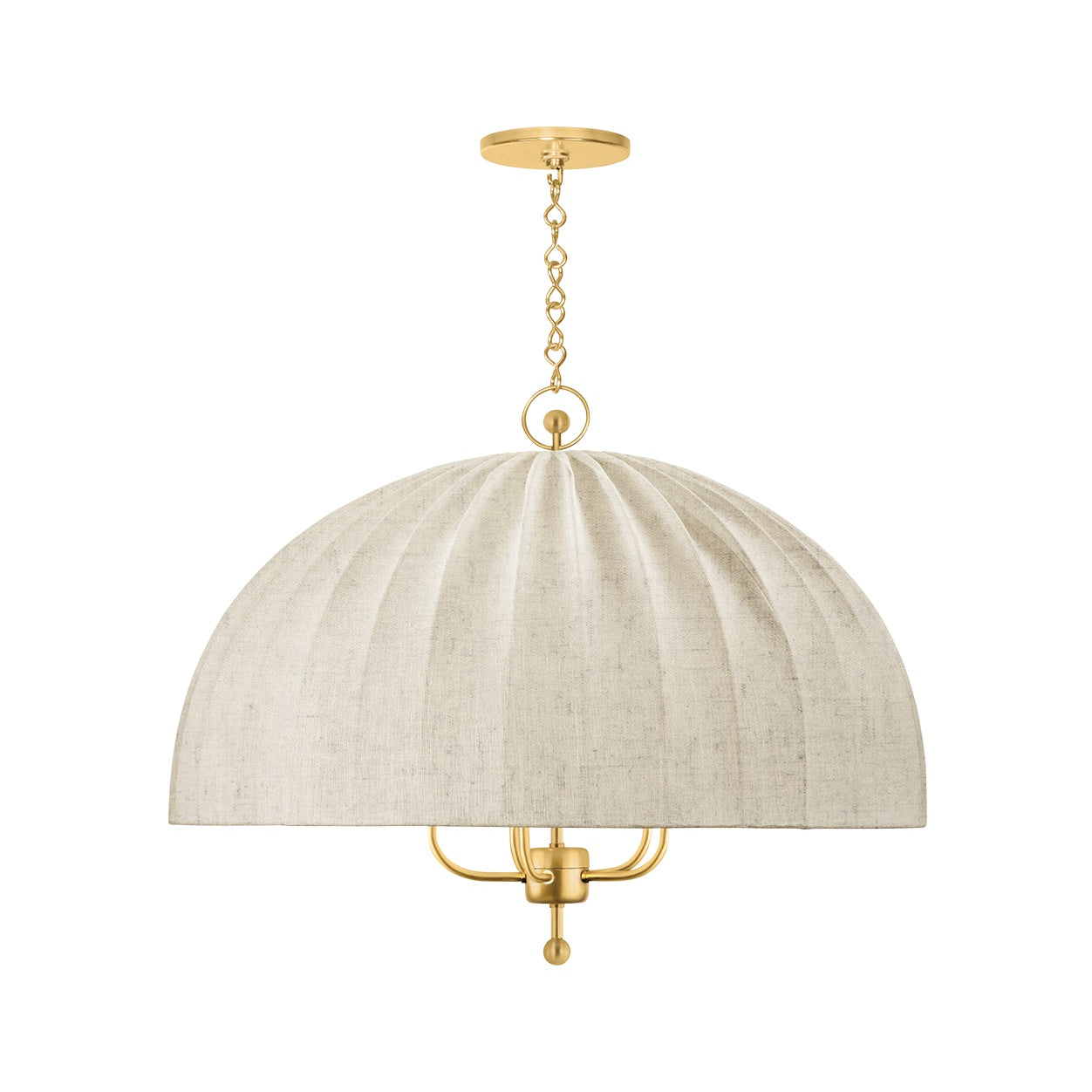 Palmetto Chandelier LIGHTING - Chandelier Hudson Valley Lighting Aged Brass