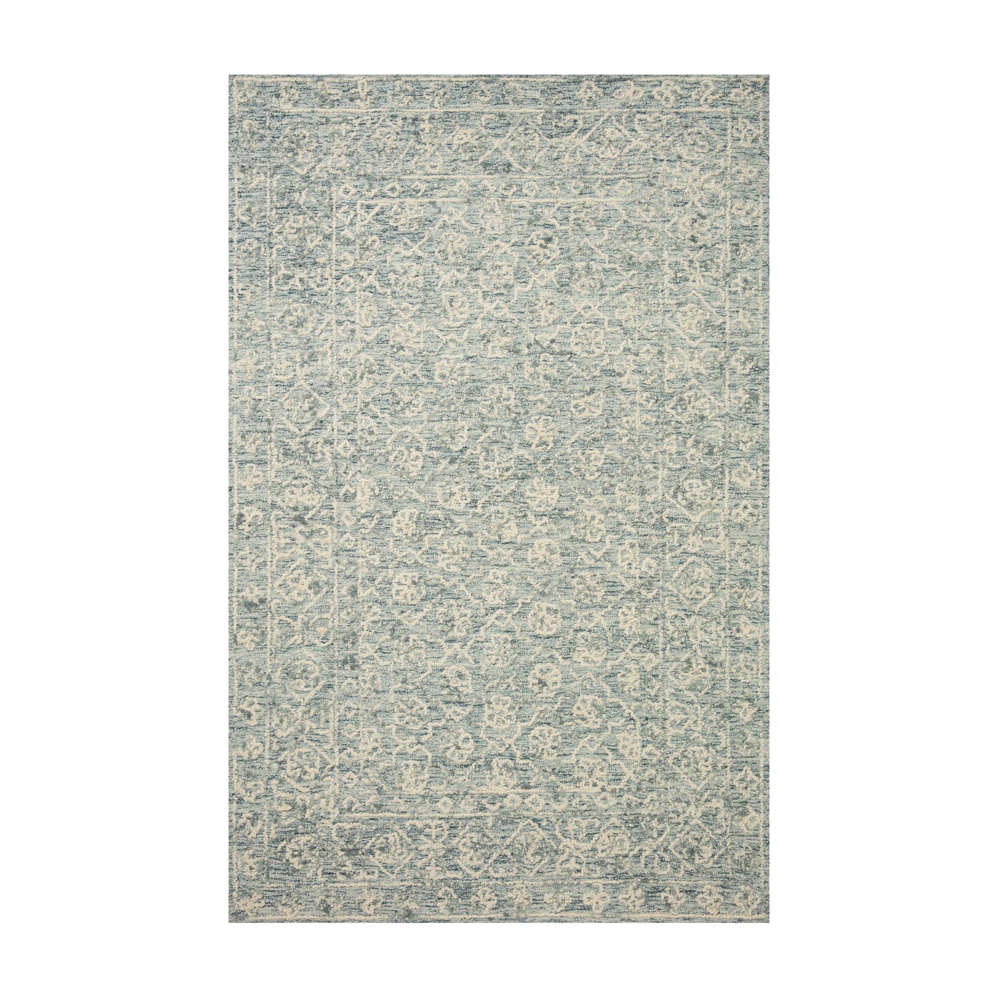 Loloi Cecelia Ocean / Ivory Rug RUGS - wool Loloi 2'3" x 3'9"
