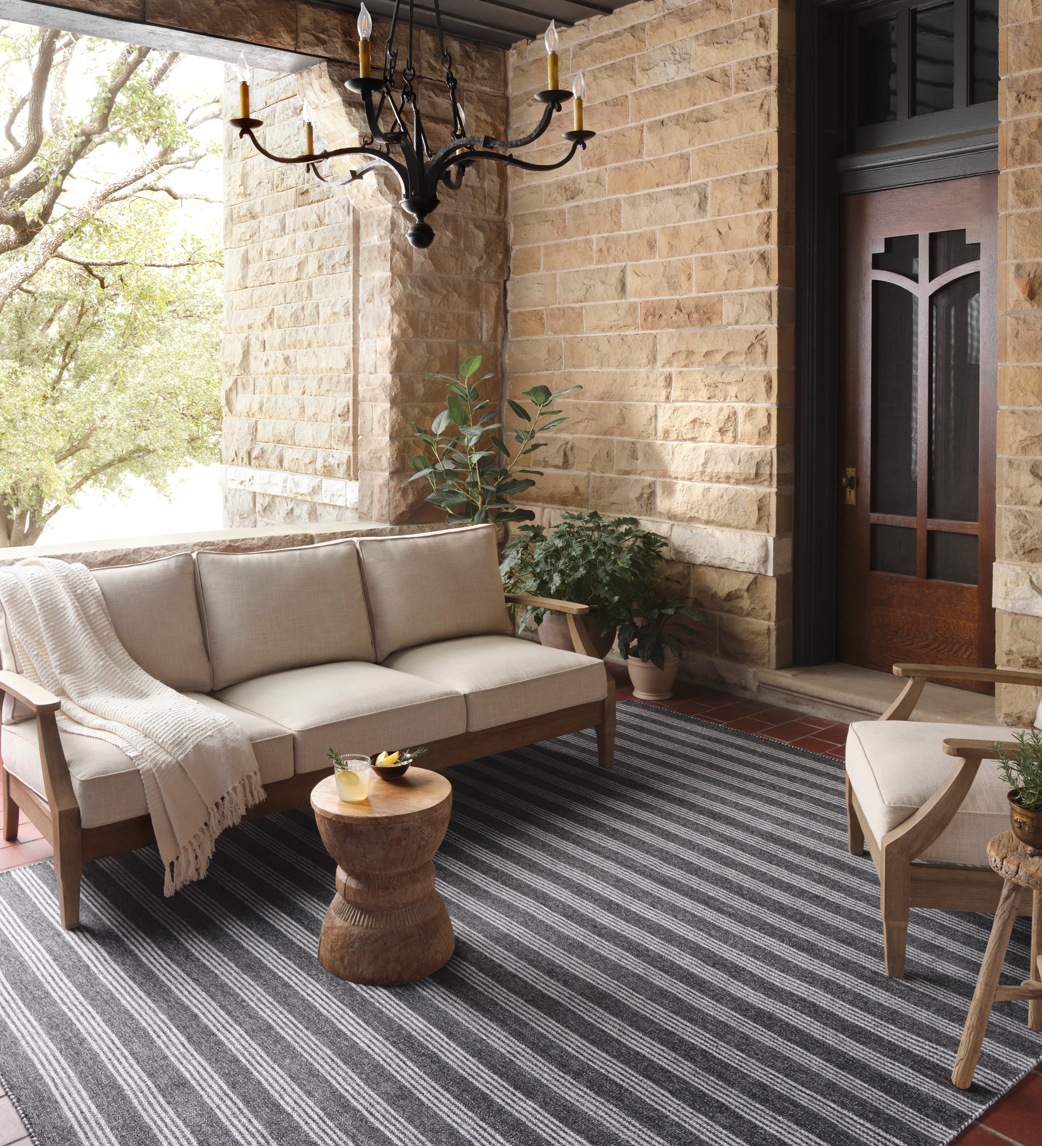 Magnolia Home by Joanna Gaines x Loloi Charlie Charcoal / Grey Rug 0-RUGS-patterned Loloi