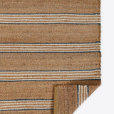 Chestnut Stripe Hand Woven Area Rug RUGS - jute Momeni