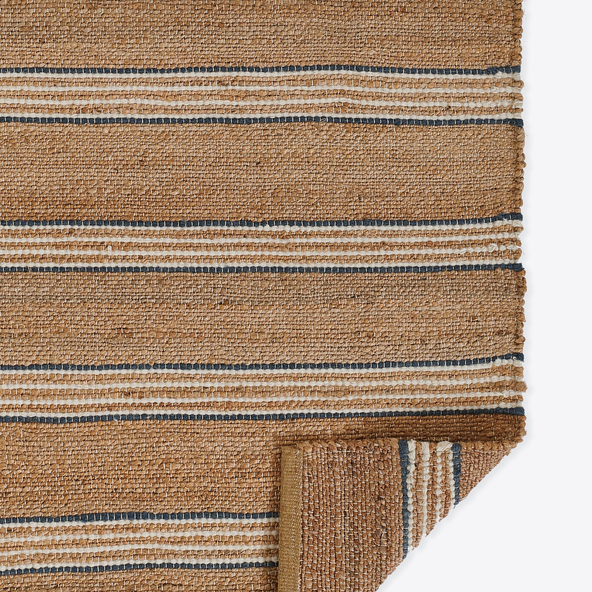Chestnut Stripe Hand Woven Area Rug RUGS - jute Momeni