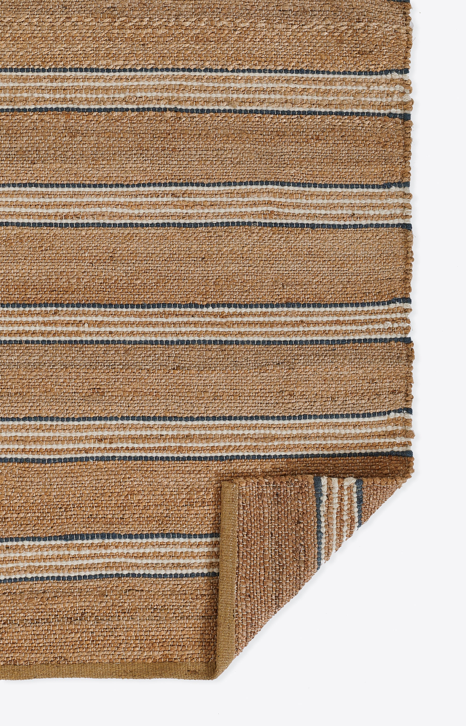 Chestnut Stripe Hand Woven Area Rug RUGS - jute Momeni
