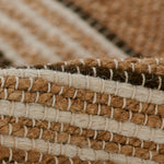 Chestnut Stripe Hand Woven Area Rug RUGS - jute Momeni