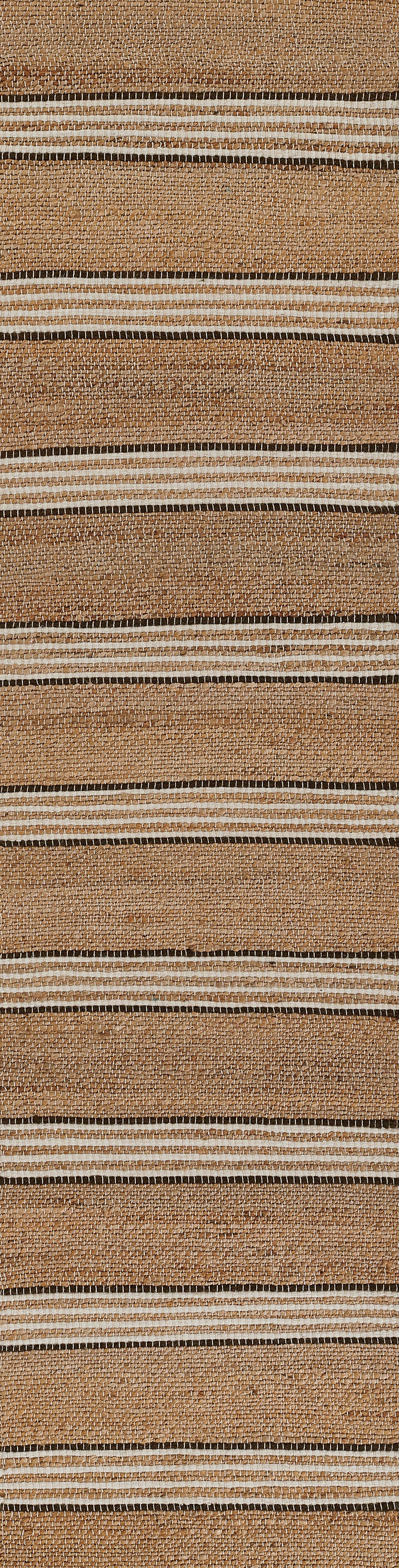 Chestnut Stripe Hand Woven Area Rug RUGS - jute Momeni