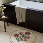 Chris Loves Julia x Loloi Clove Ivory / Pink Bath Mat - Rug & Weave