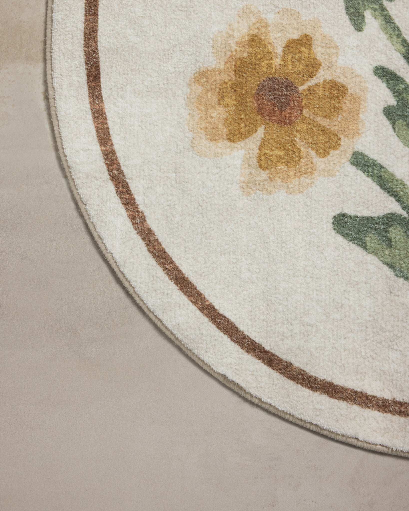 Chris Loves Julia x Loloi Clove Ivory / Yellow Bath Mat - Rug & Weave