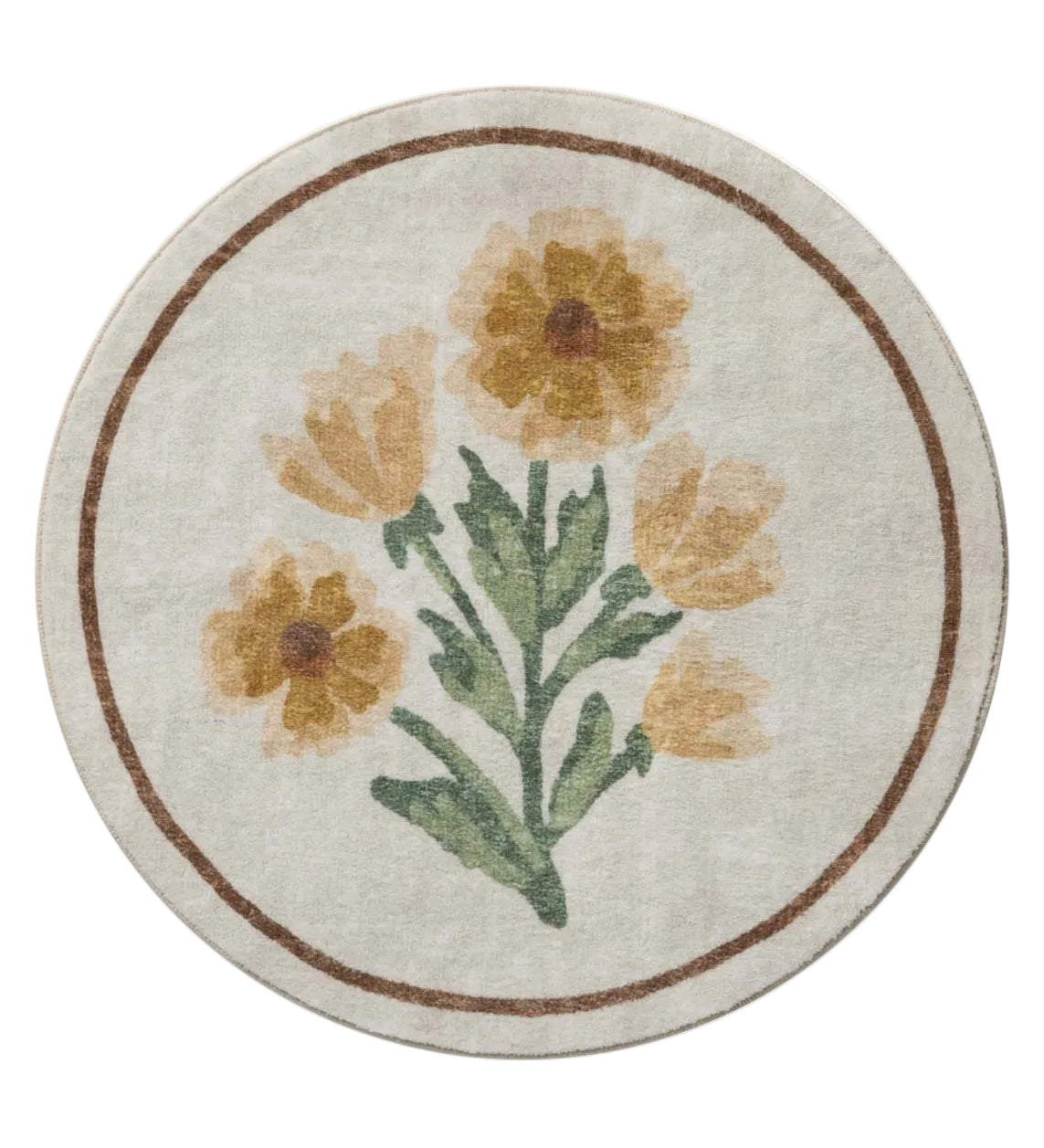Chris Loves Julia x Loloi Clove Ivory / Yellow Bath Mat - Rug & Weave