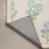 Chris Loves Julia x Loloi Clove Ivory / Lt. Blue Bath Mat - Rug & Weave