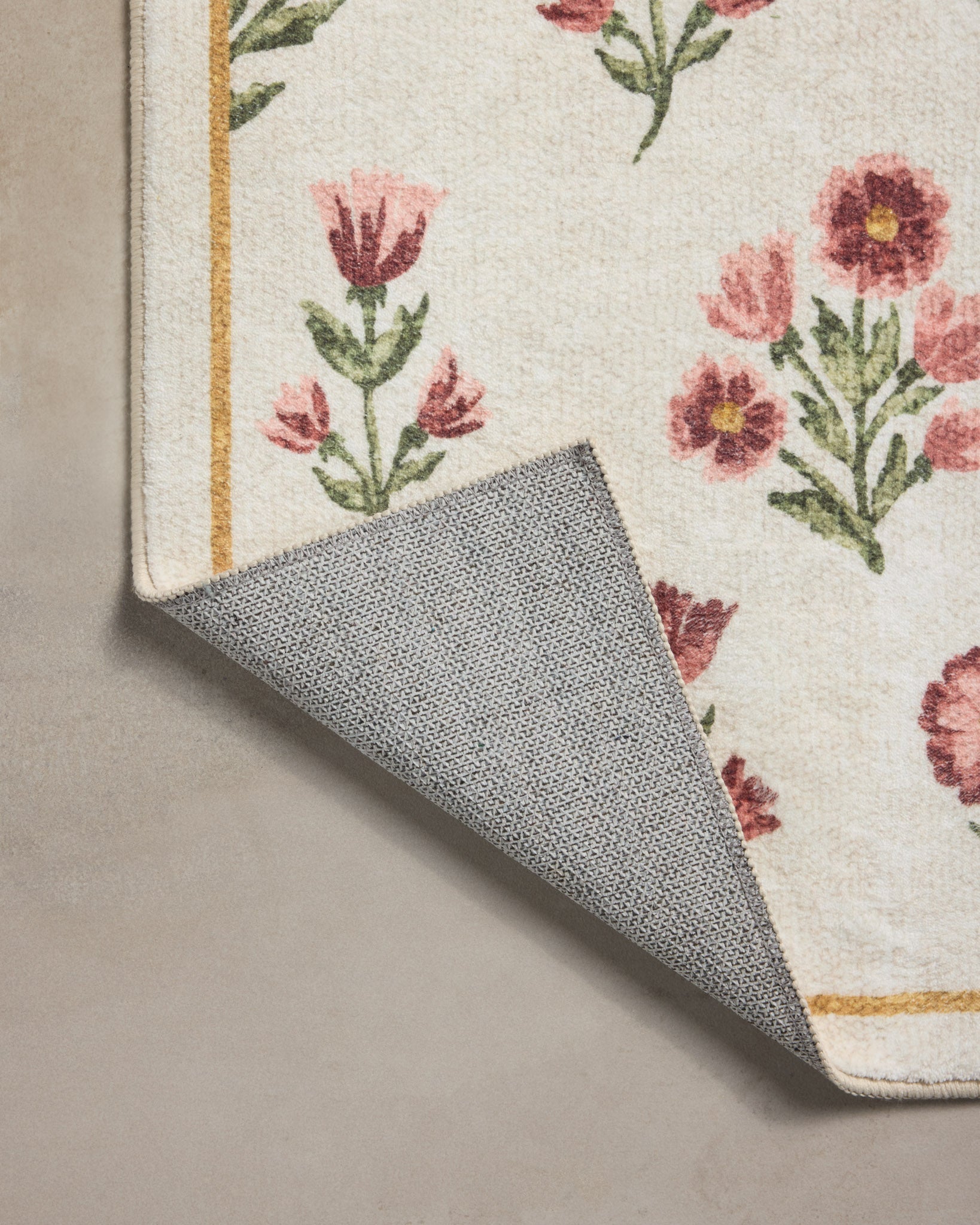 Chris Loves Julia x Loloi Clove Ivory / Rose Bath Mat - Rug & Weave