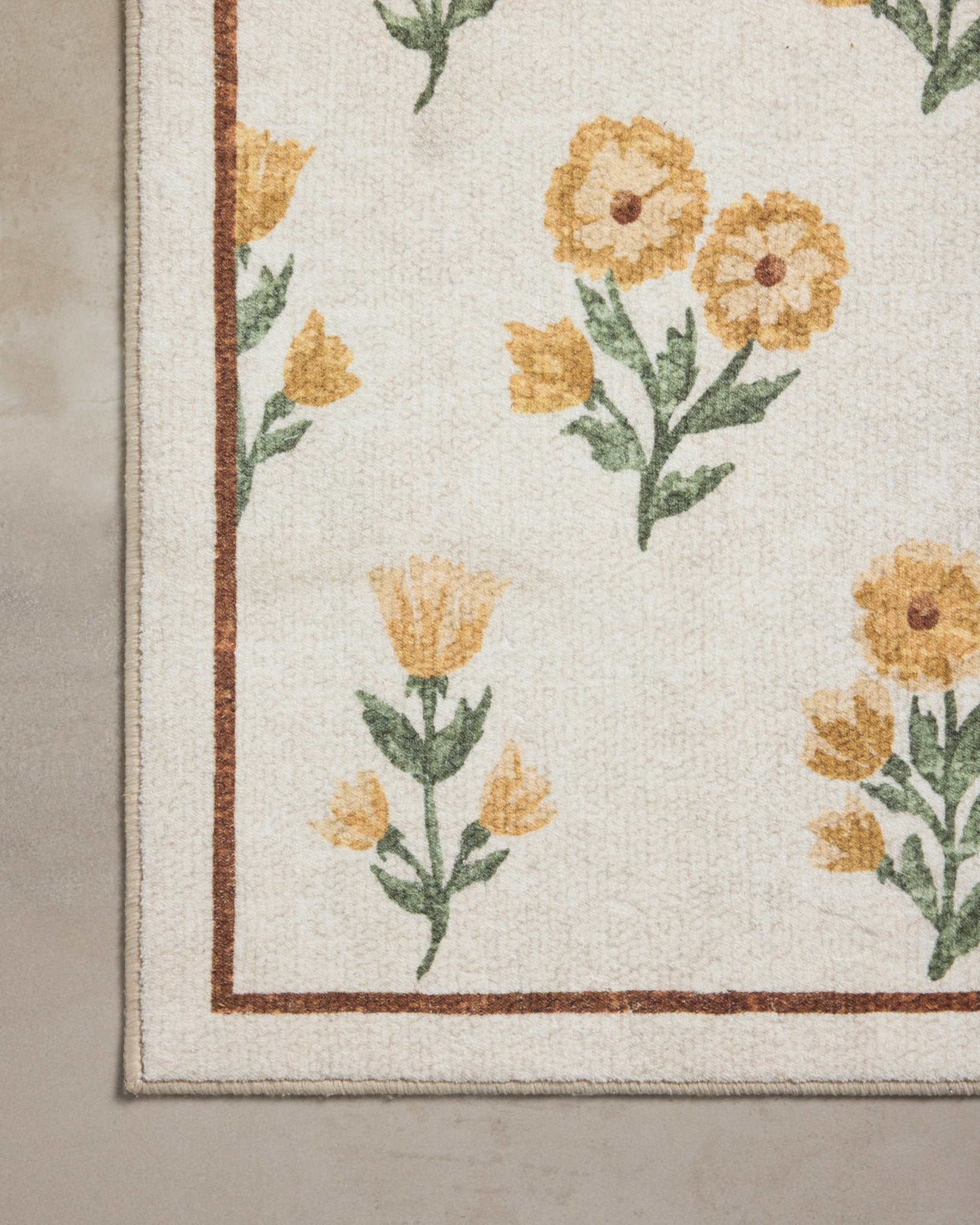Chris Loves Julia x Loloi Clove Ivory / Wheat Bath Mat - Rug & Weave