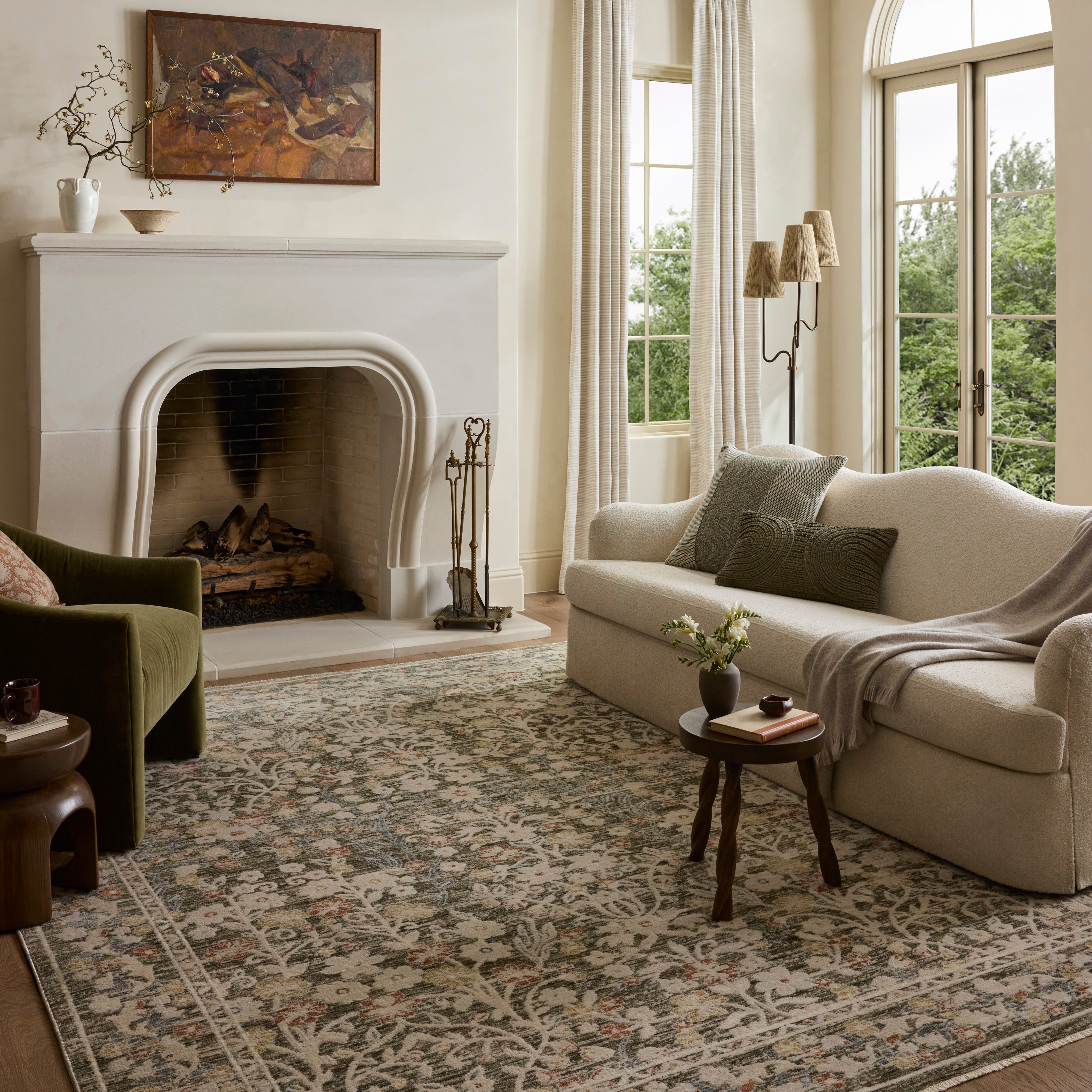 Loloi Clarisse Olive / Multi Rug RUGS - synthetic Loloi