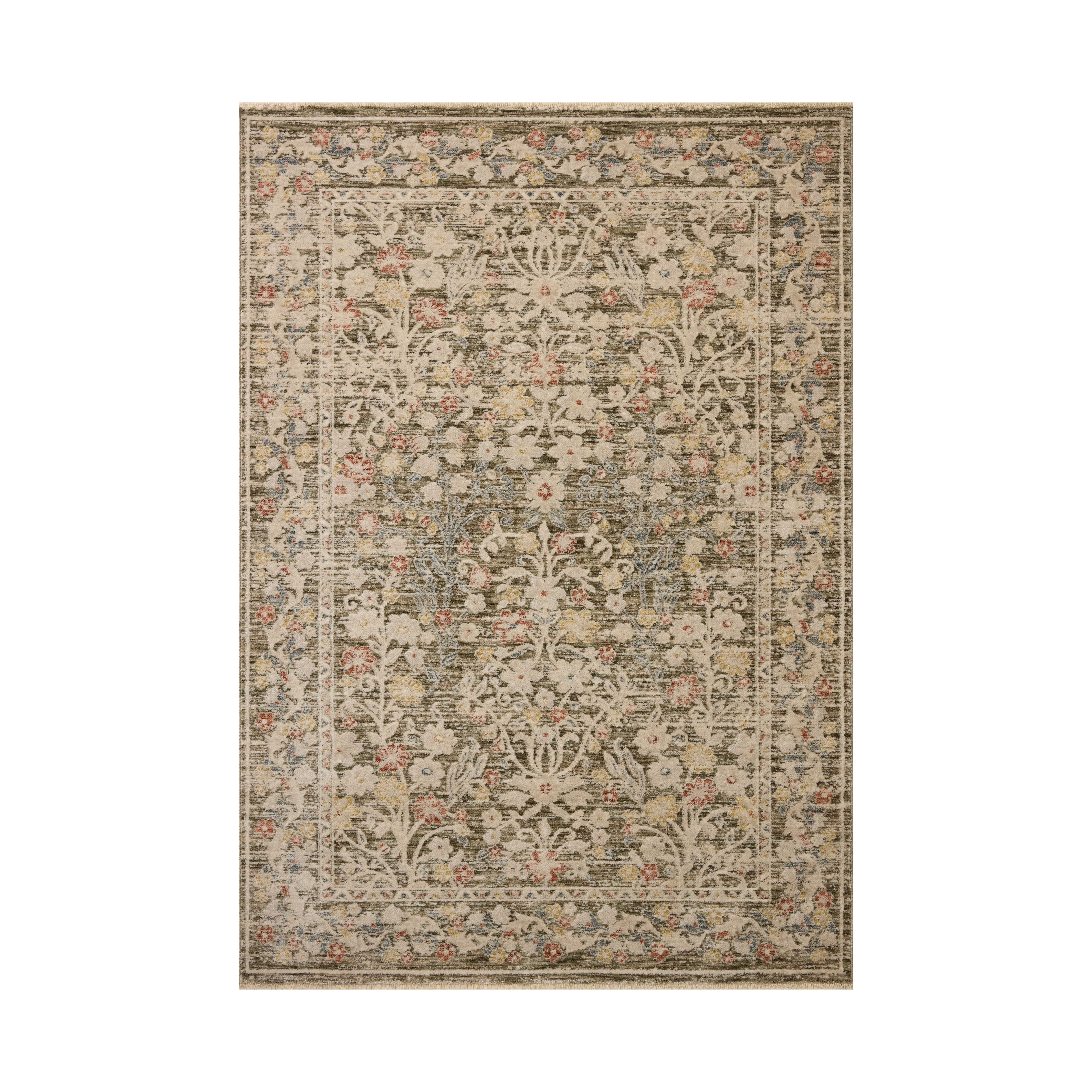 Loloi Clarisse Olive / Multi Rug RUGS - synthetic Loloi 18" x 18" sample