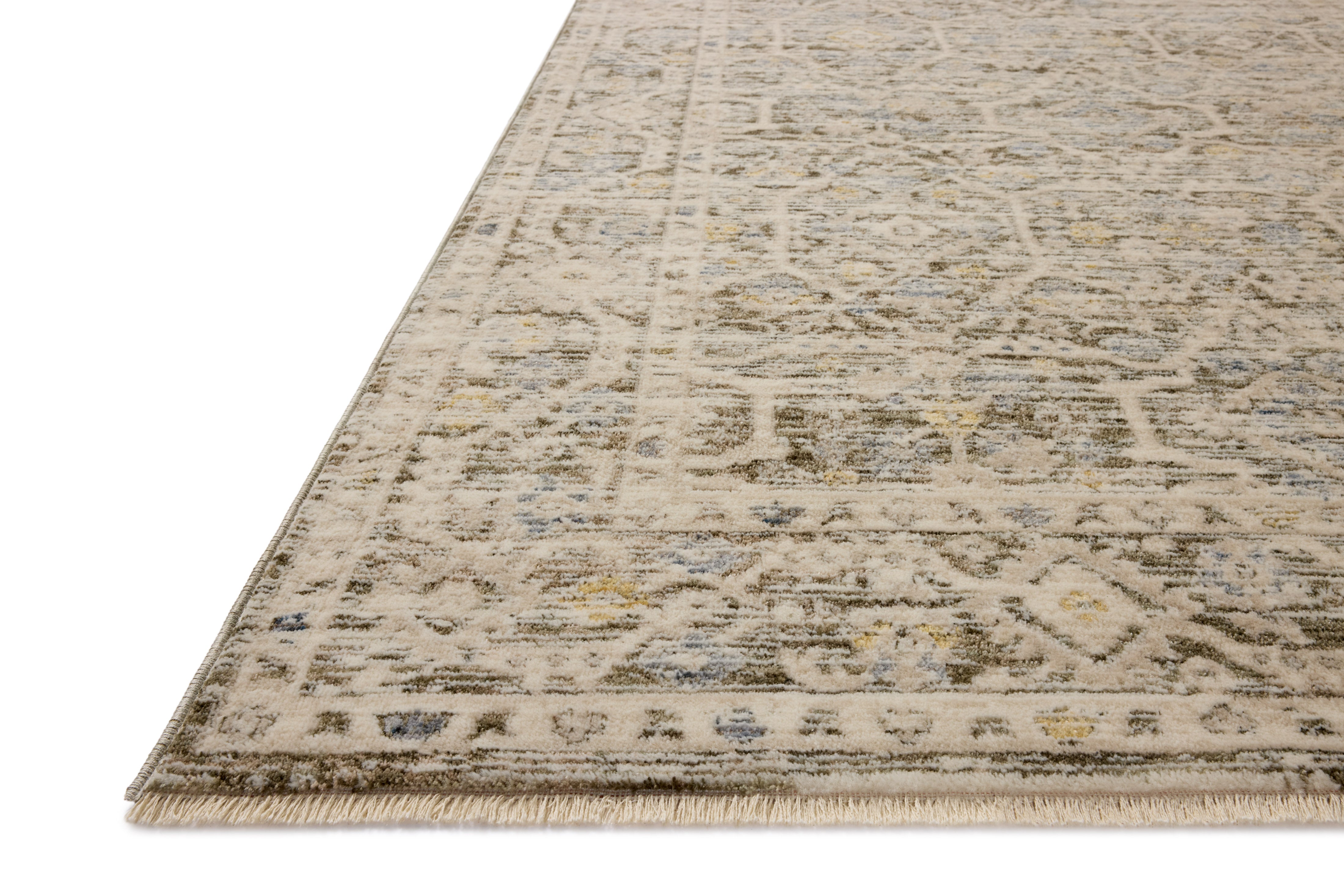 Loloi Clarisse Olive / Ivory Rug RUGS - synthetic Loloi 18" x 18" sample