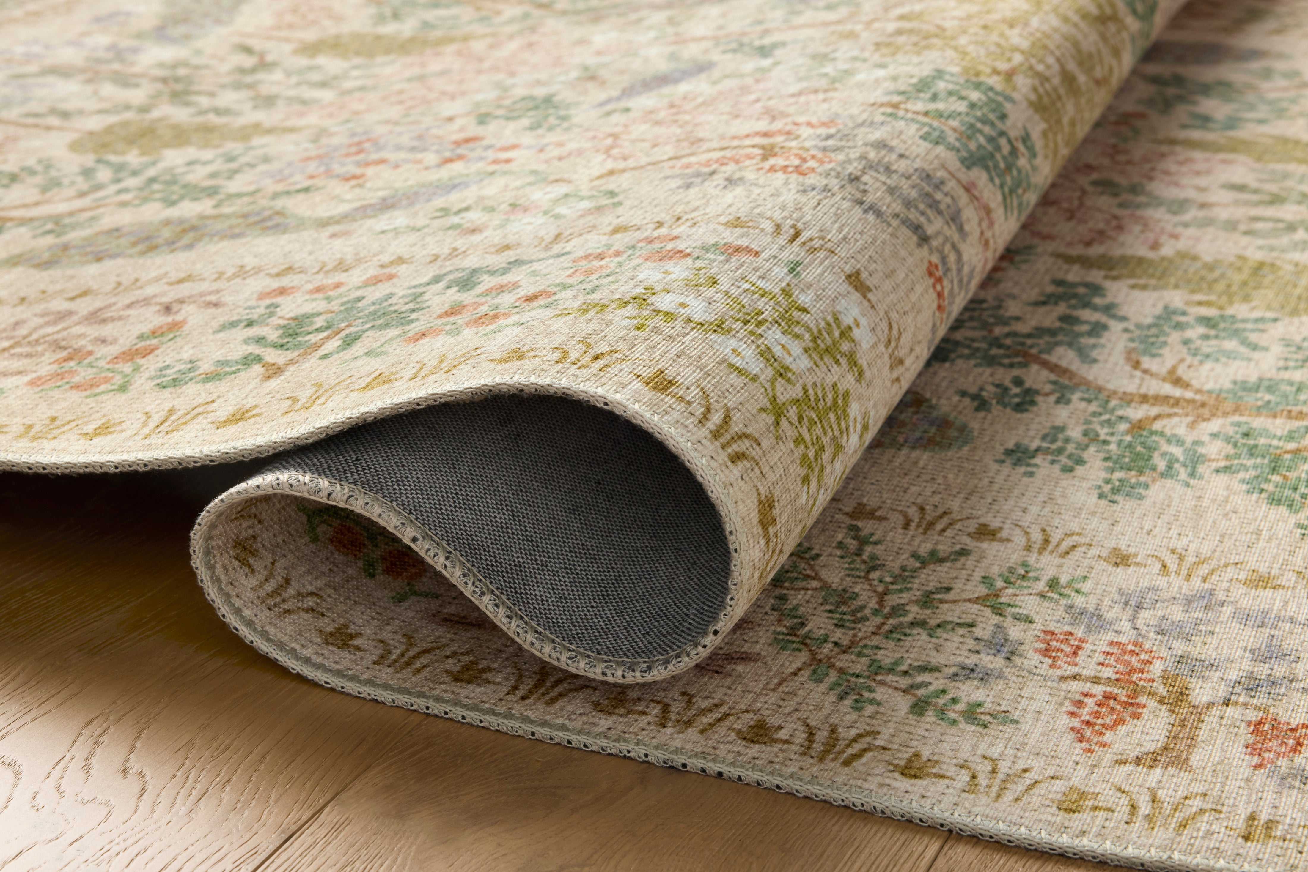 Rifle Paper Co. x Loloi Canopy Charcoal Rug RUGS-patterned Loloi